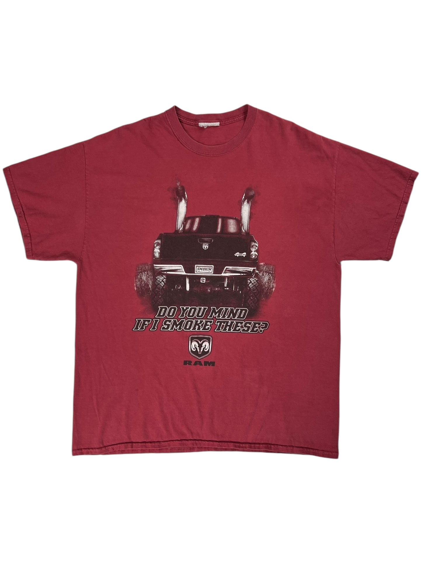 Vintage Y2K Dodge Ram Do You Mind If I Smoke These? tee (XL)