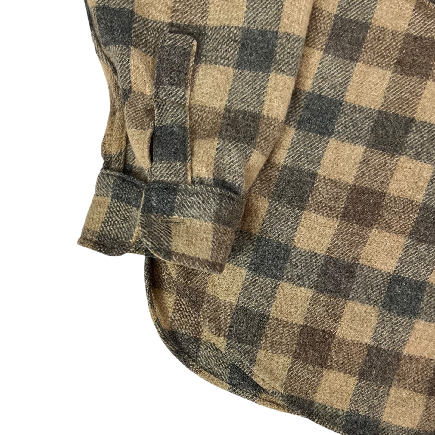 Vintage 1970s Woolrich plaid flannel button up (XL)