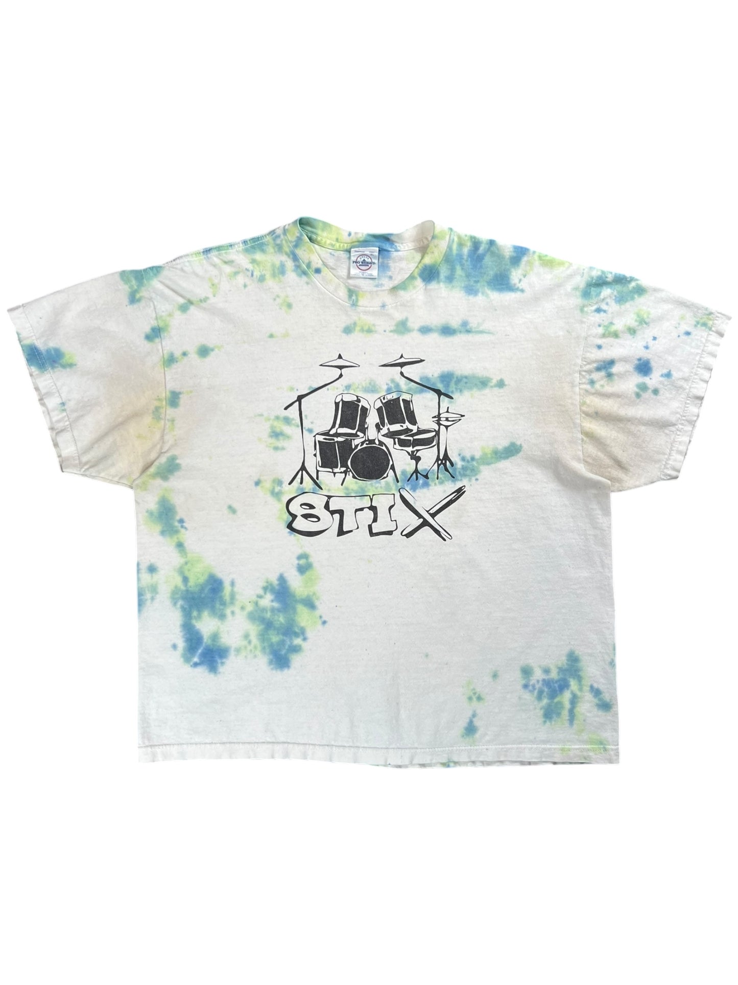 Vintage Y2K Drums STIX tie dye tee (XL)