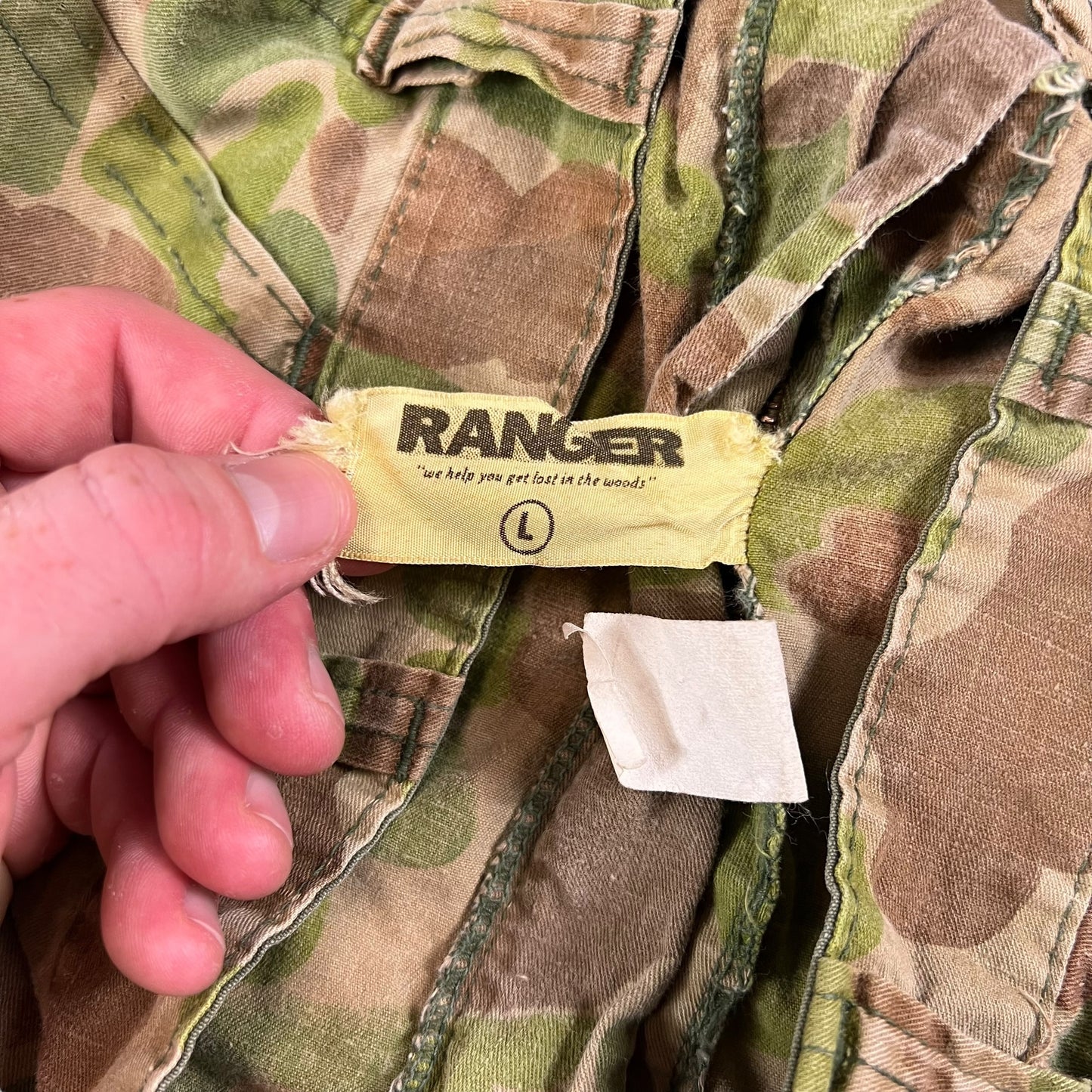 Vintage 80s Ranger duck camo OG107 style pants (36x28)