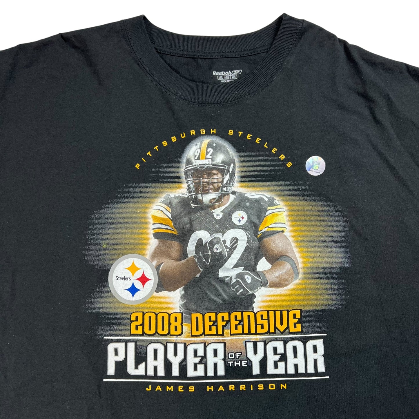 2008 Pittsburgh Steelers James Harrison Defensive Player of the year tee (XXL) DS
