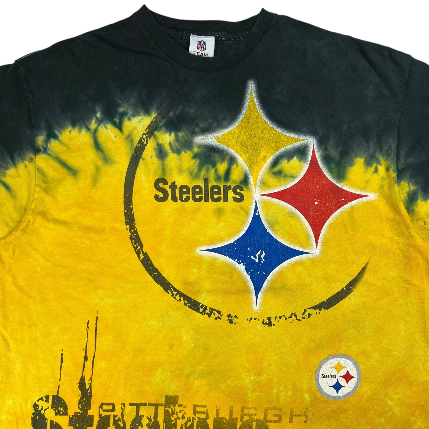Vintage Y2K Pittsburgh Steelers tie dye NFL tee (XL)