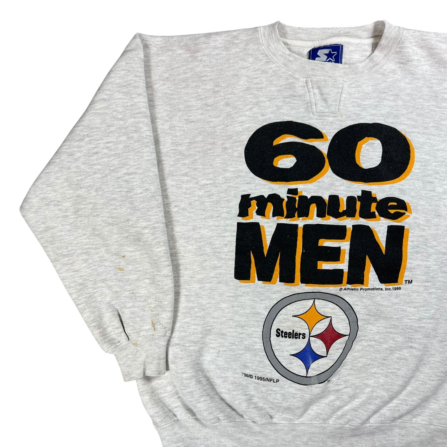 Vintage 90s Pittsburgh Steelers 60 Minute Men Crewneck (L)