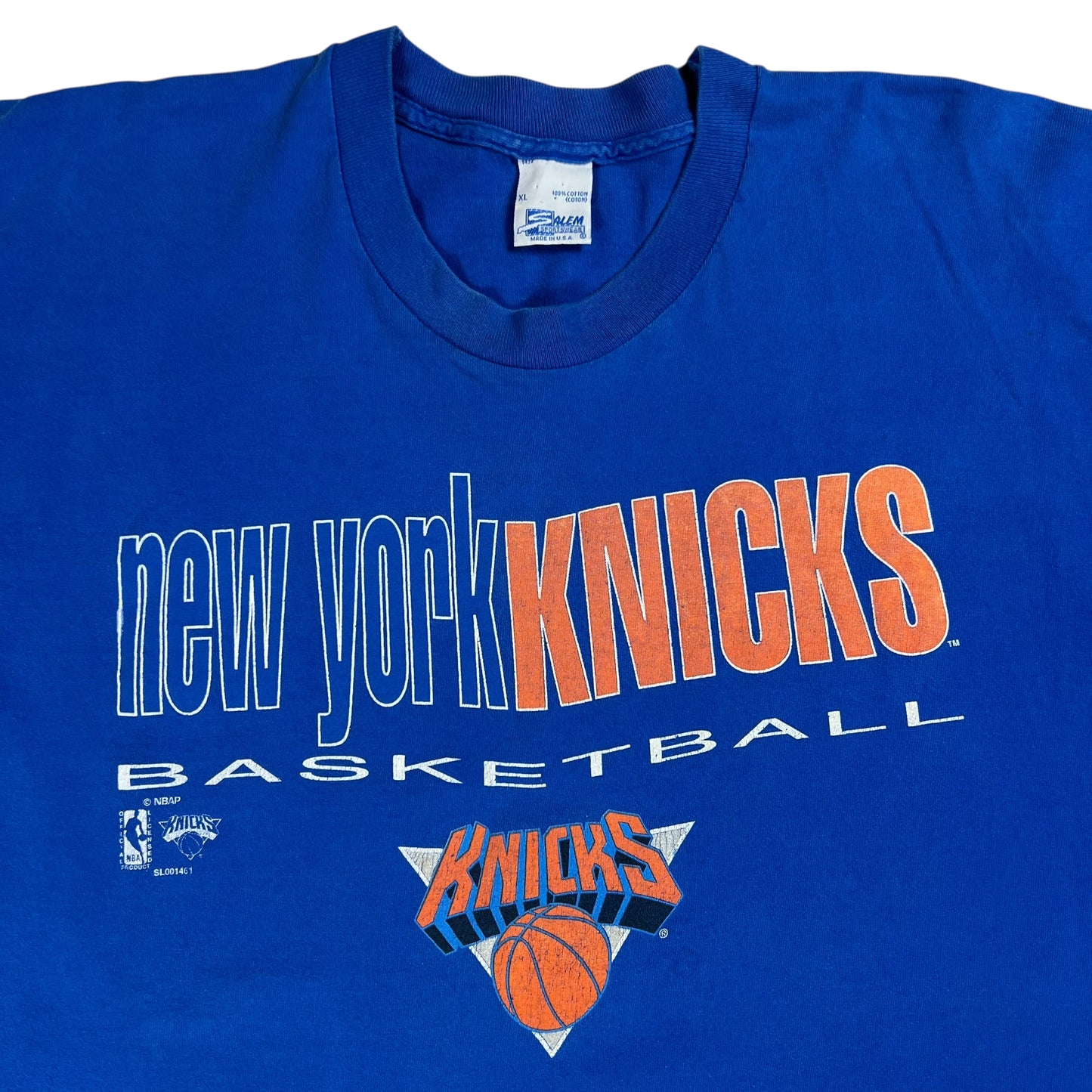 Vintage 90s Salem Sportswear New York Knicks Basketball tee (XL)