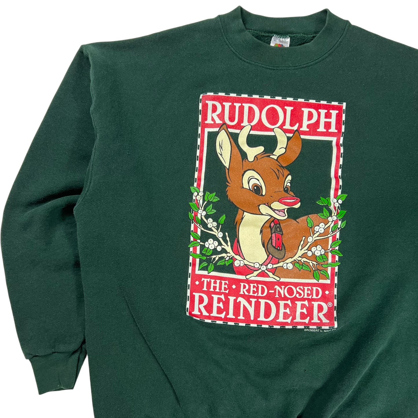 Vintage 90s Rudolph The Red Nose Reindeer crewneck (XL)