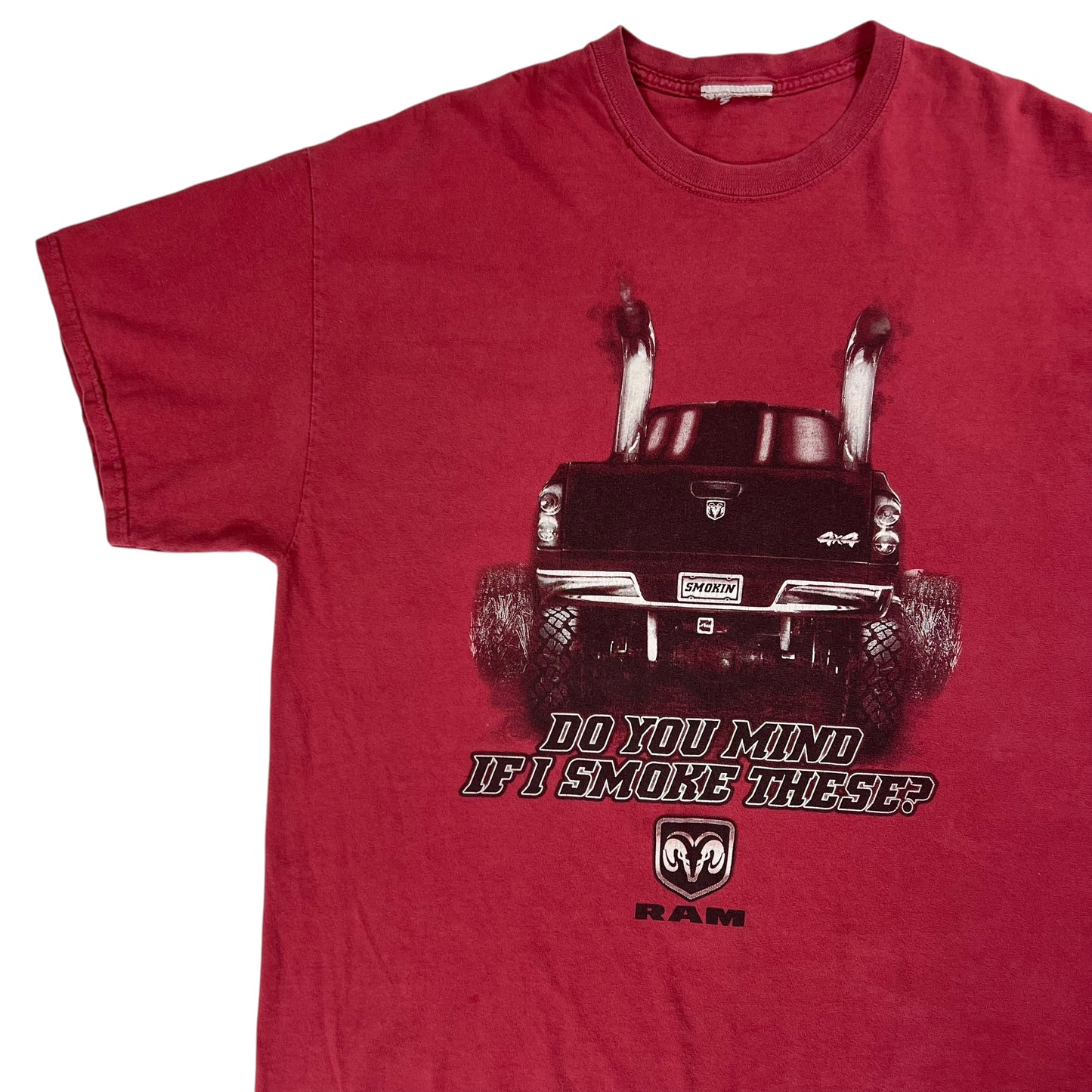 Vintage Y2K Dodge Ram Do You Mind If I Smoke These? tee (XL)
