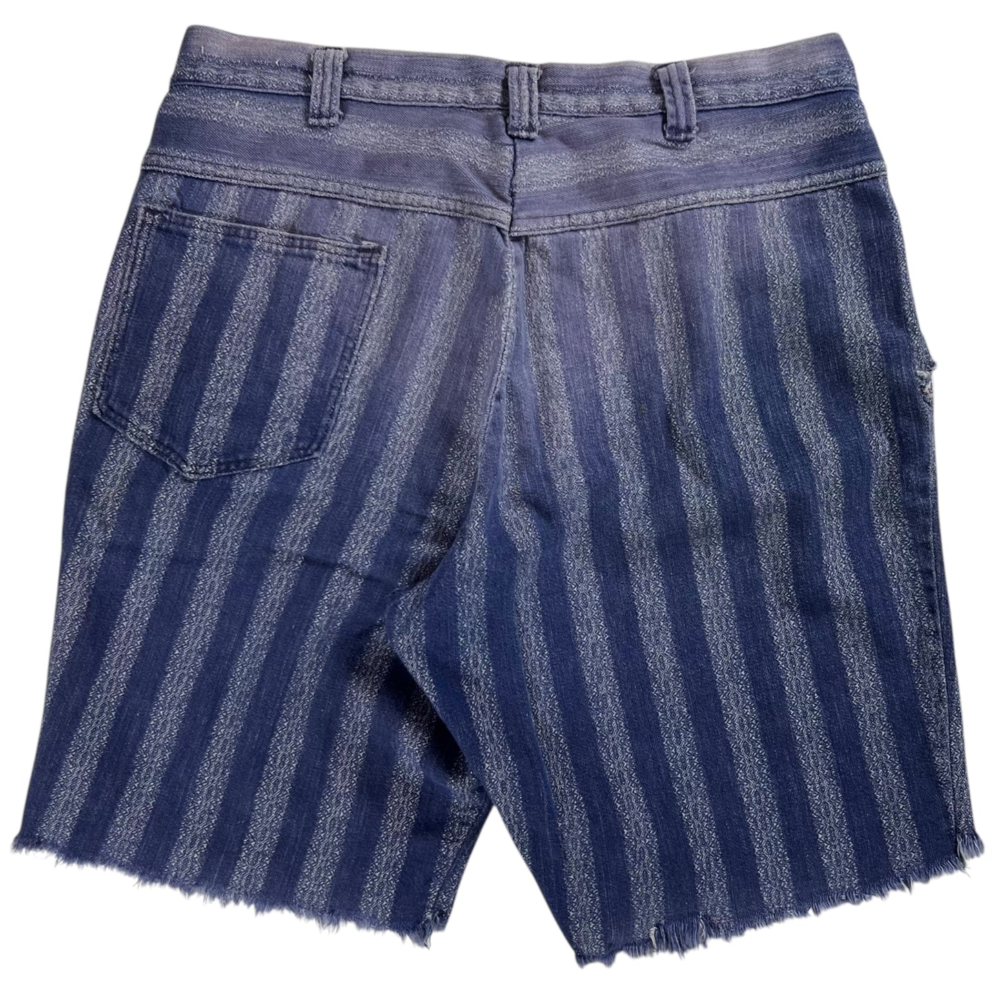 Vintage 1970s faded striped cut off shorts (31)