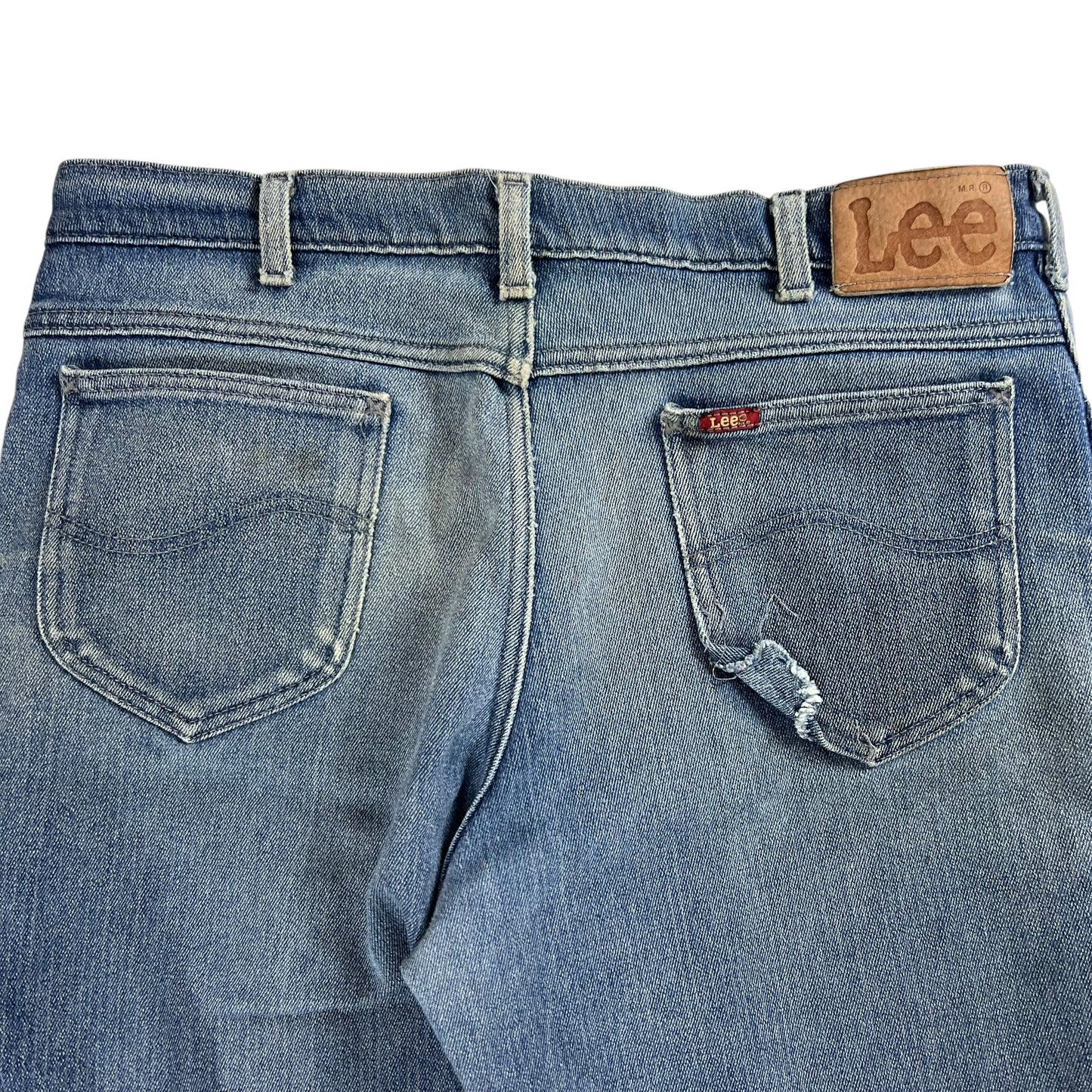 Vintage 90s Lee piped faded jeans (35x27)