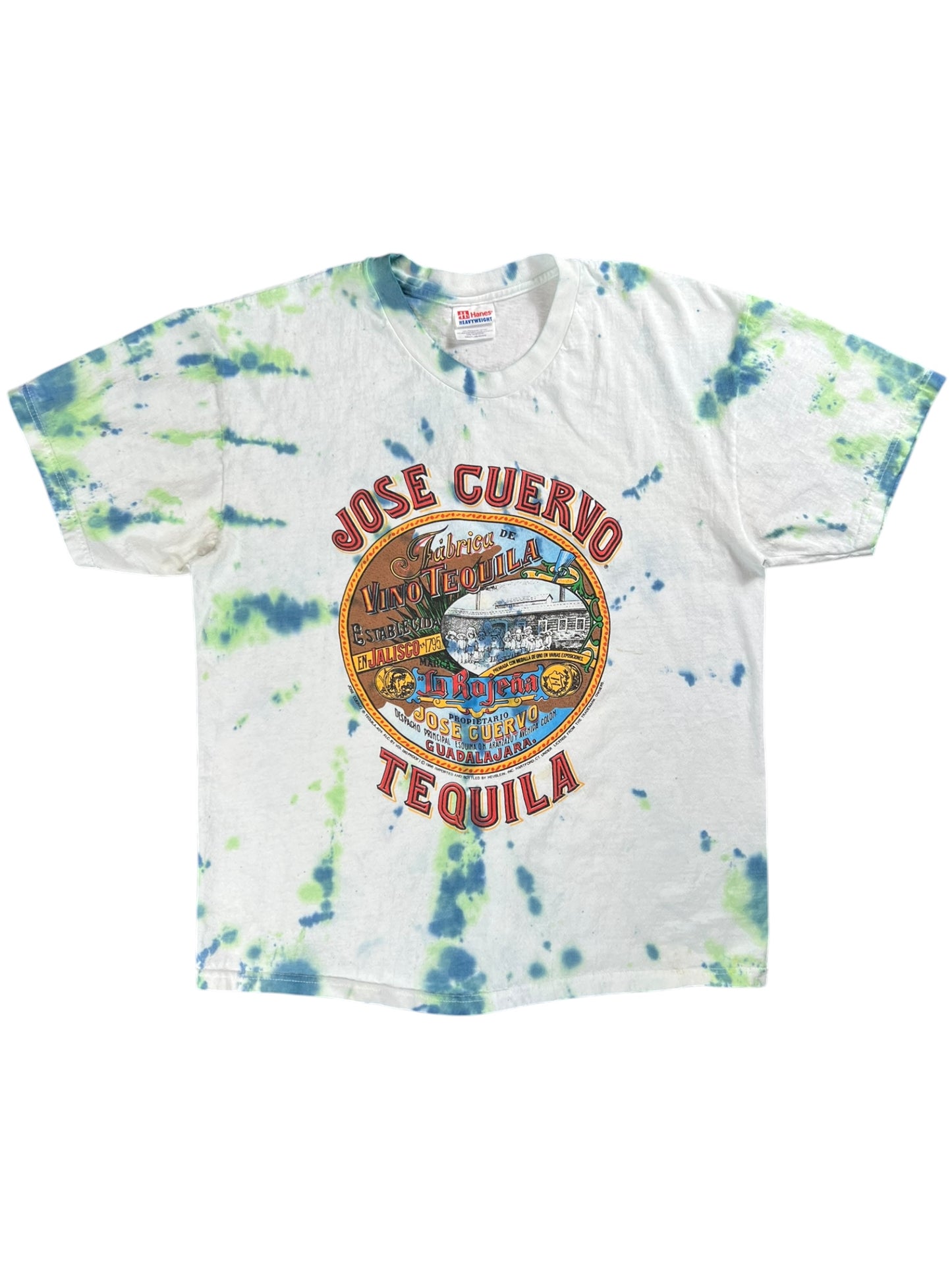 Vintage 90s Jose Cuervo Tequila tie dye tee (L)