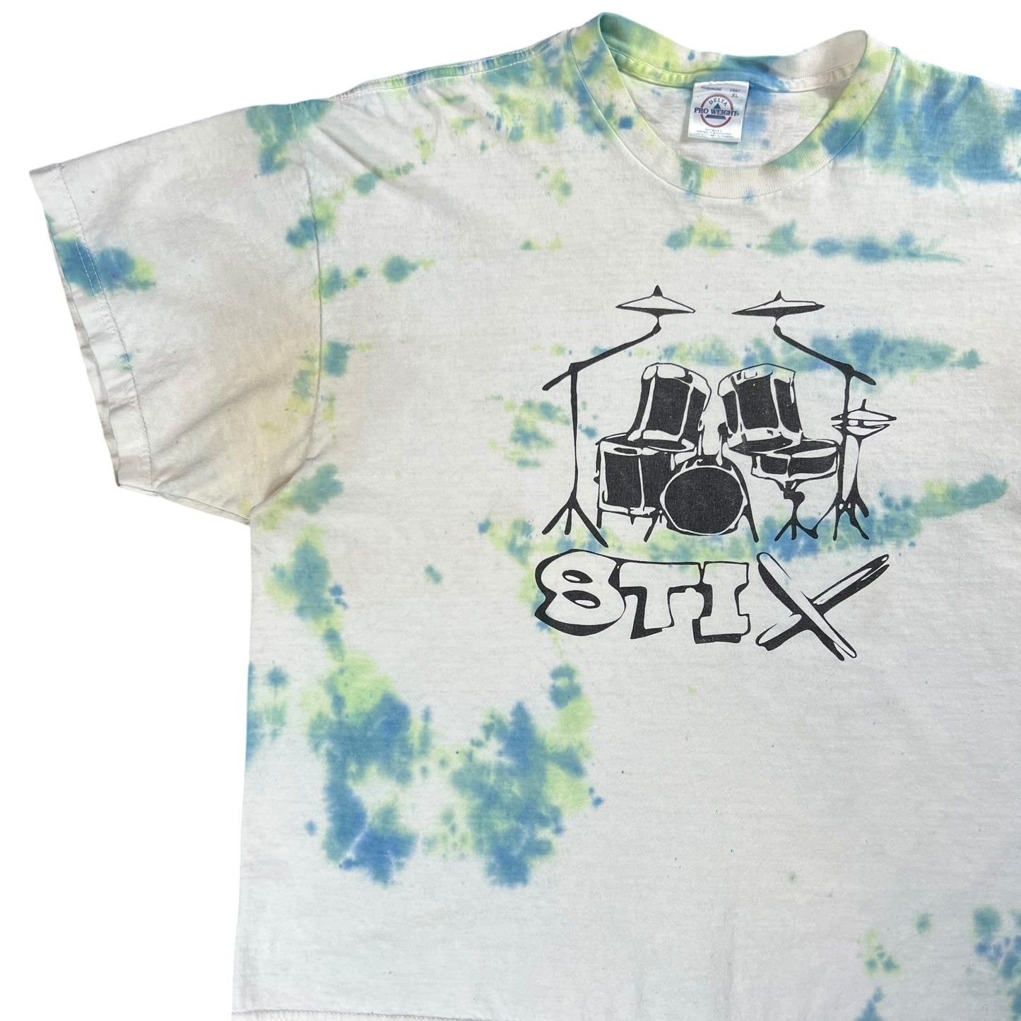 Vintage Y2K Drums STIX tie dye tee (XL)