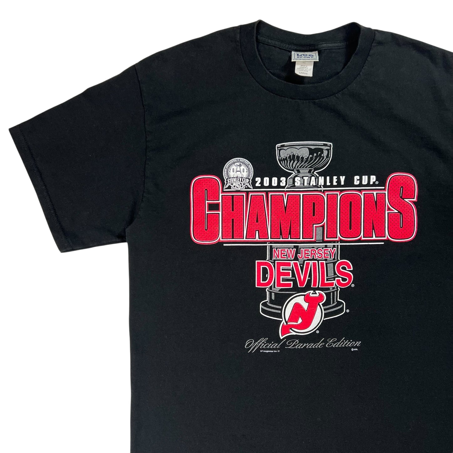 Vintage 2003 New Jersey Devils Stanley Cup champions tee (L)