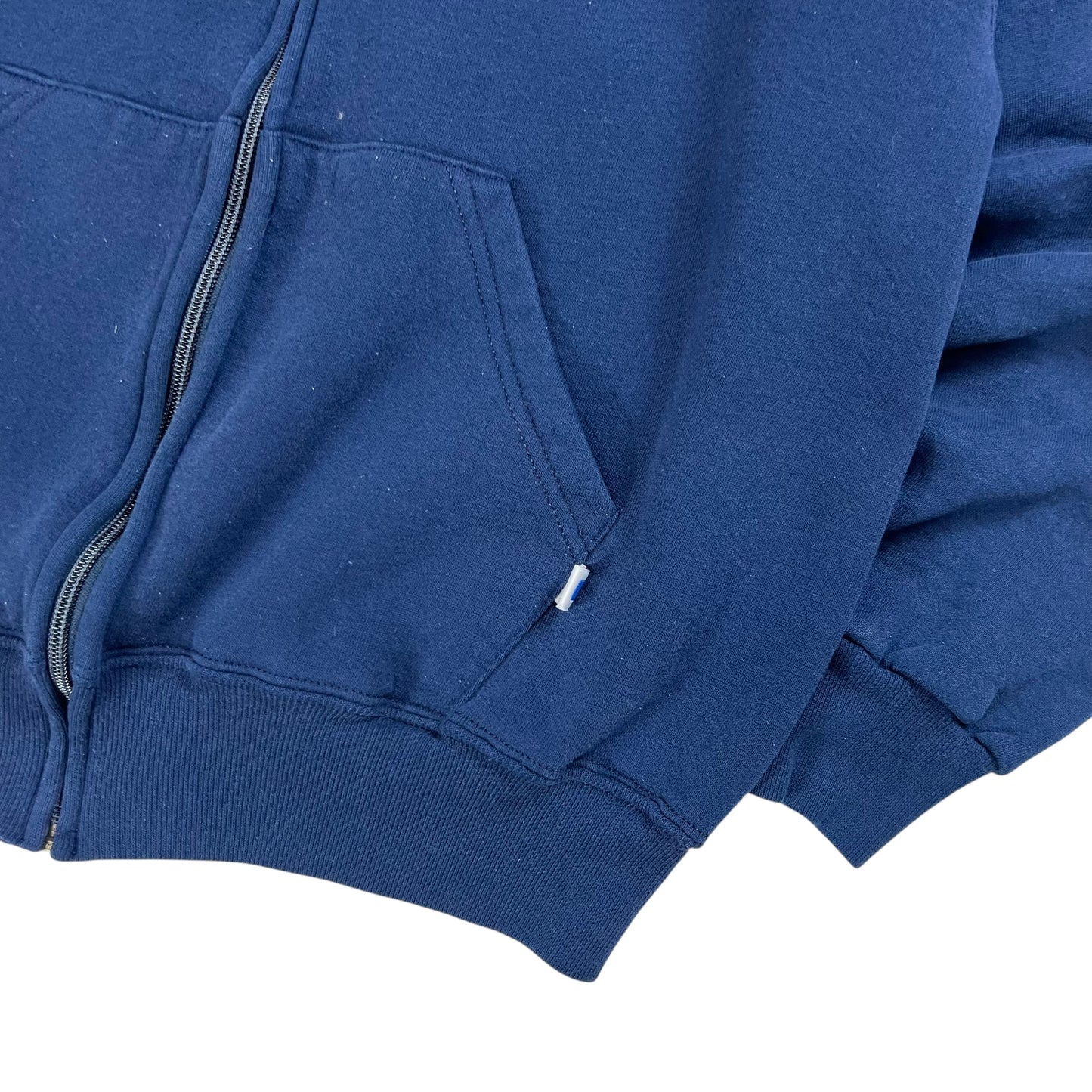 Vintage 90s Russell Athletic navy zip up hoodie (M)