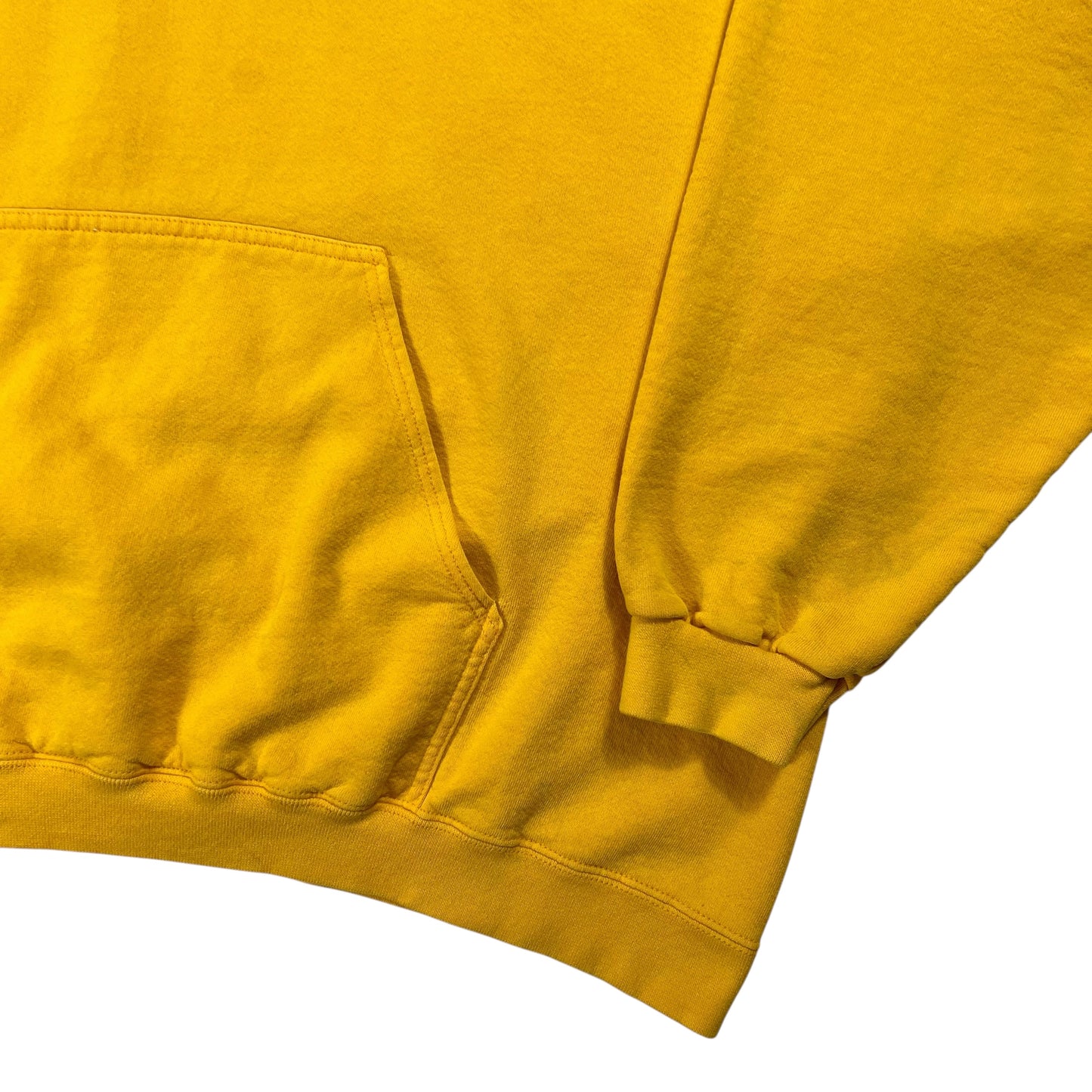Vintage 90s Nike mini swoosh tonal mustard yellow hoodie (XXL)