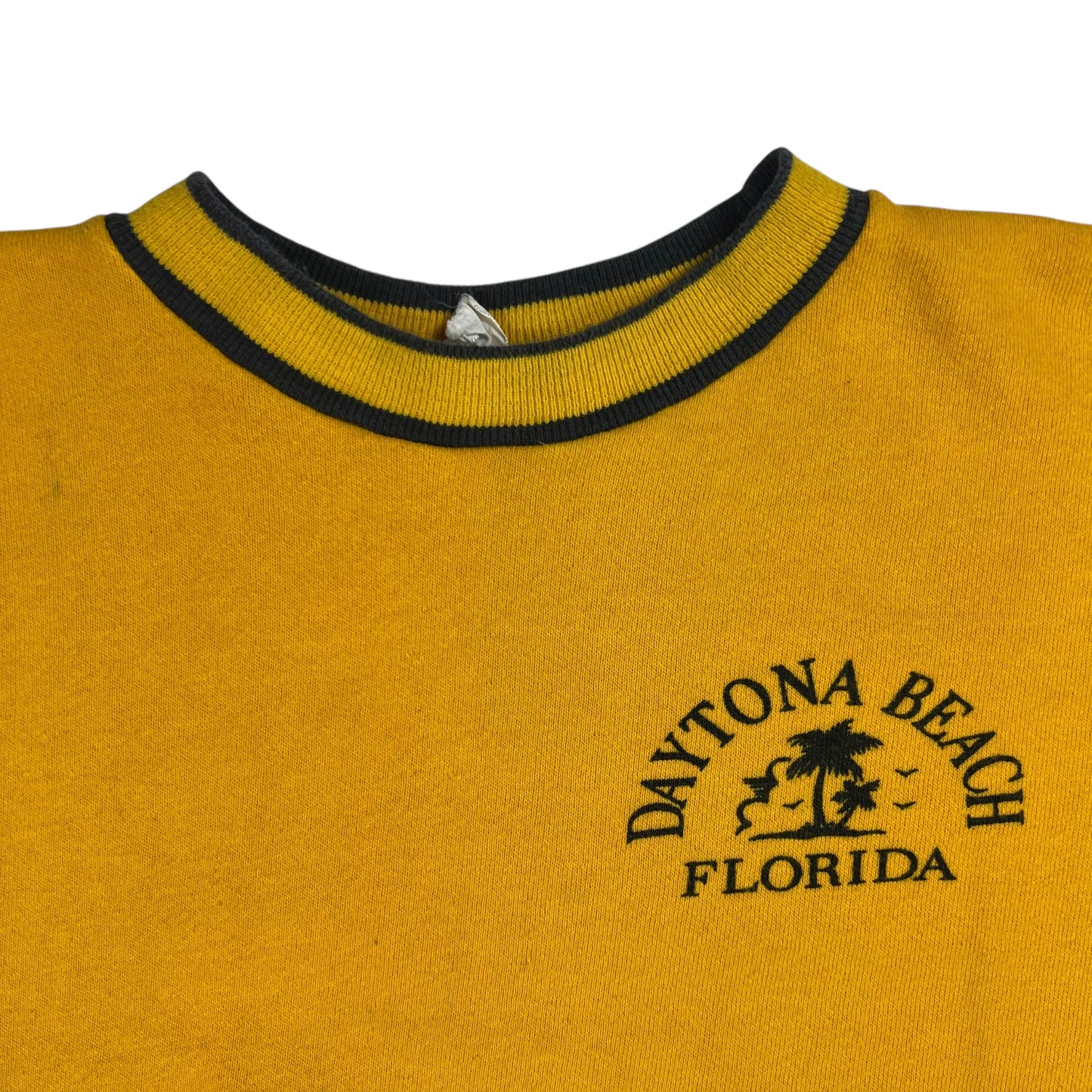 Vintage 1970s Velva Sheen Daytona Beach Florida short sleeve sweatshirt (M)