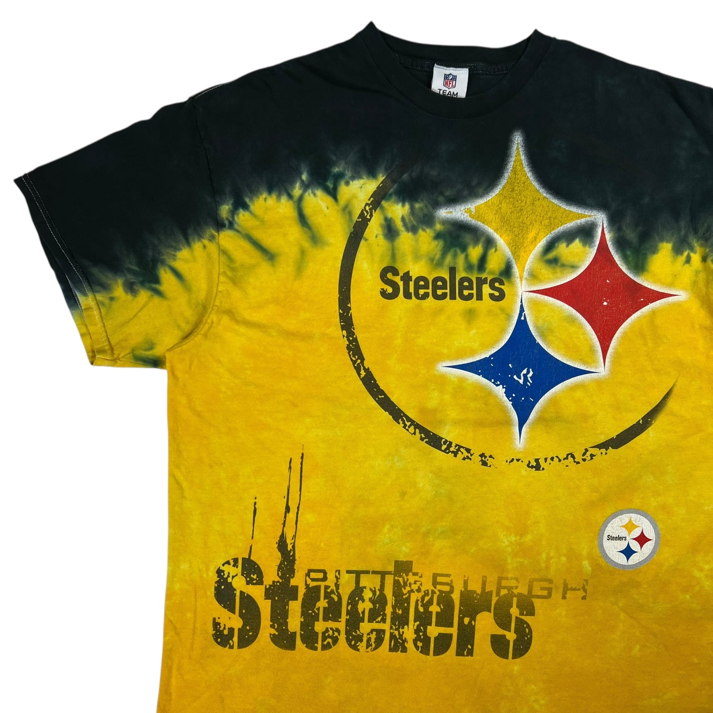 Vintage Y2K Pittsburgh Steelers tie dye NFL tee (XL)