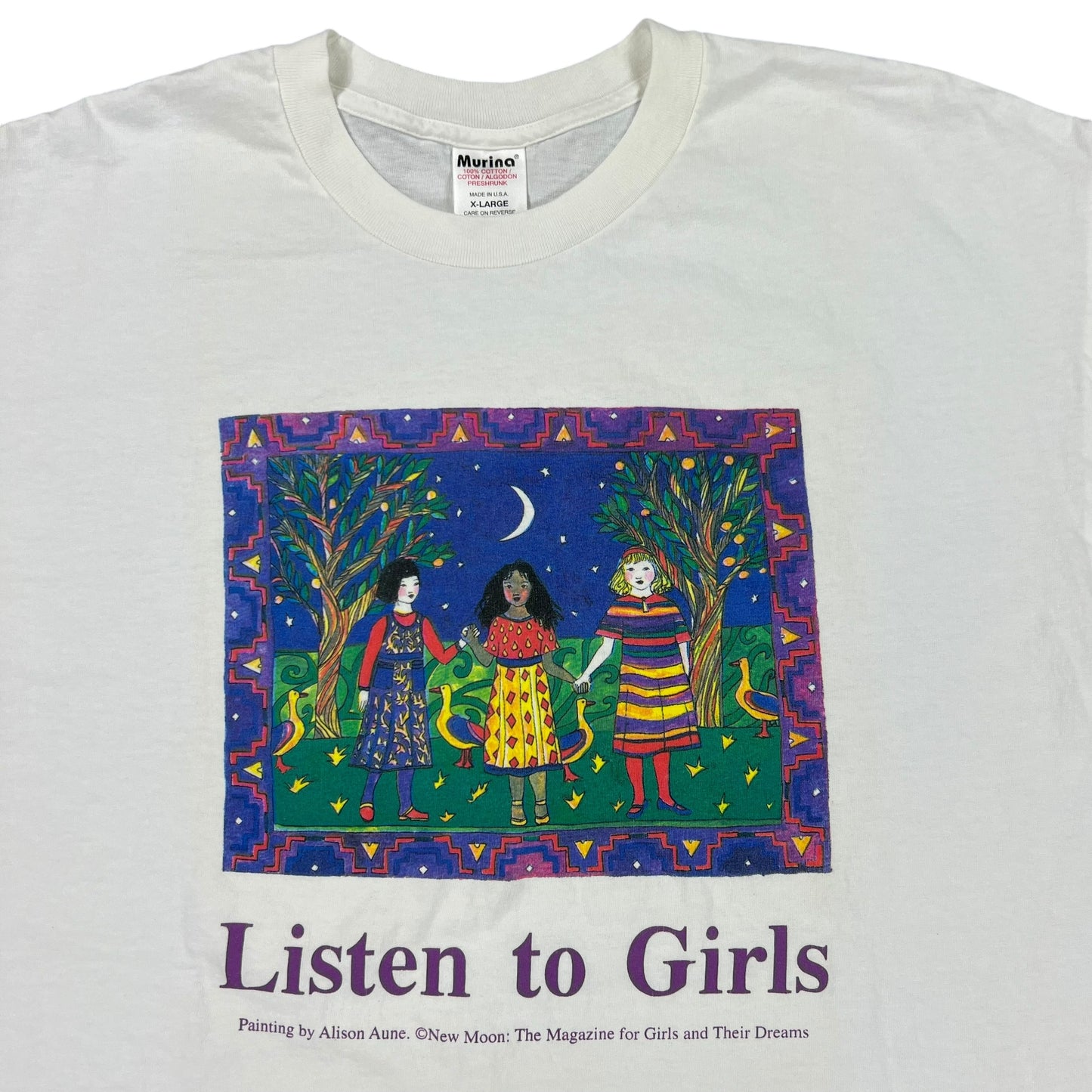 Vintage 90s Listen To Girls art tee (XL)