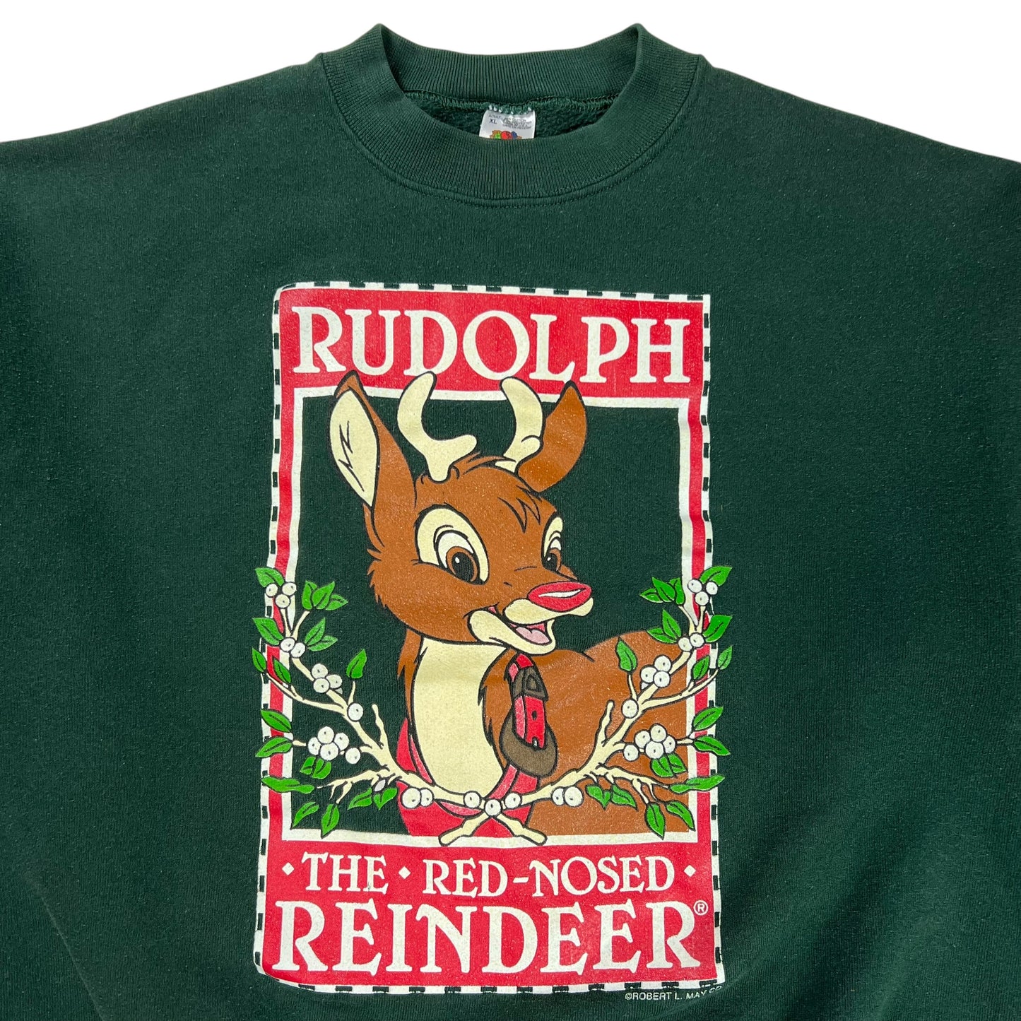 Vintage 90s Rudolph The Red Nose Reindeer crewneck (XL)