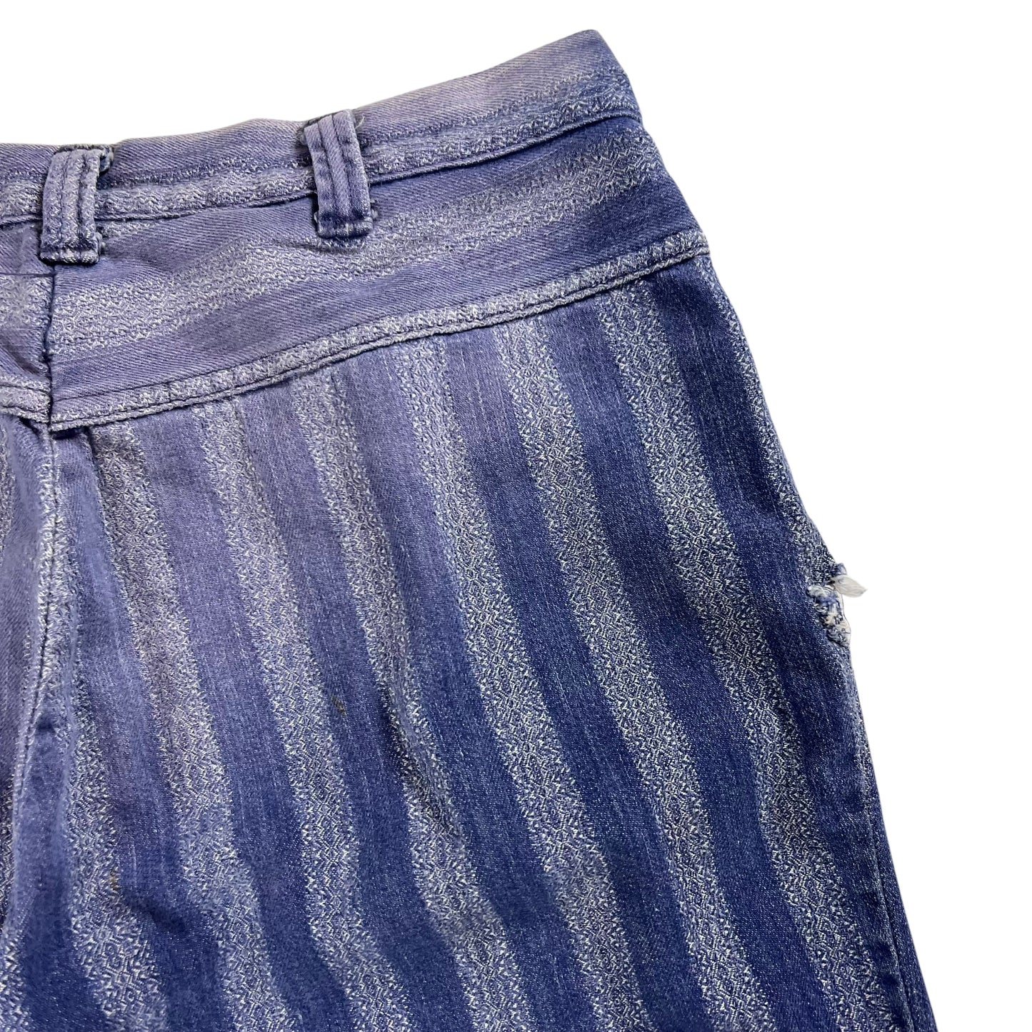 Vintage 1970s faded striped cut off shorts (31)