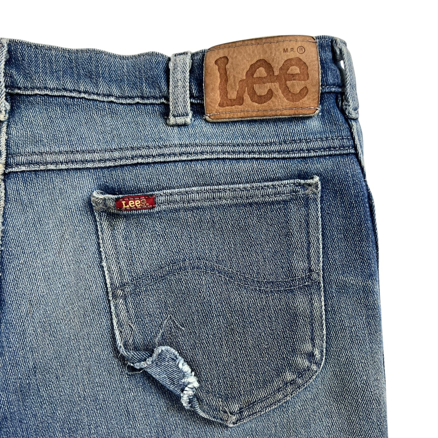 Vintage 90s Lee piped faded jeans (35x27)