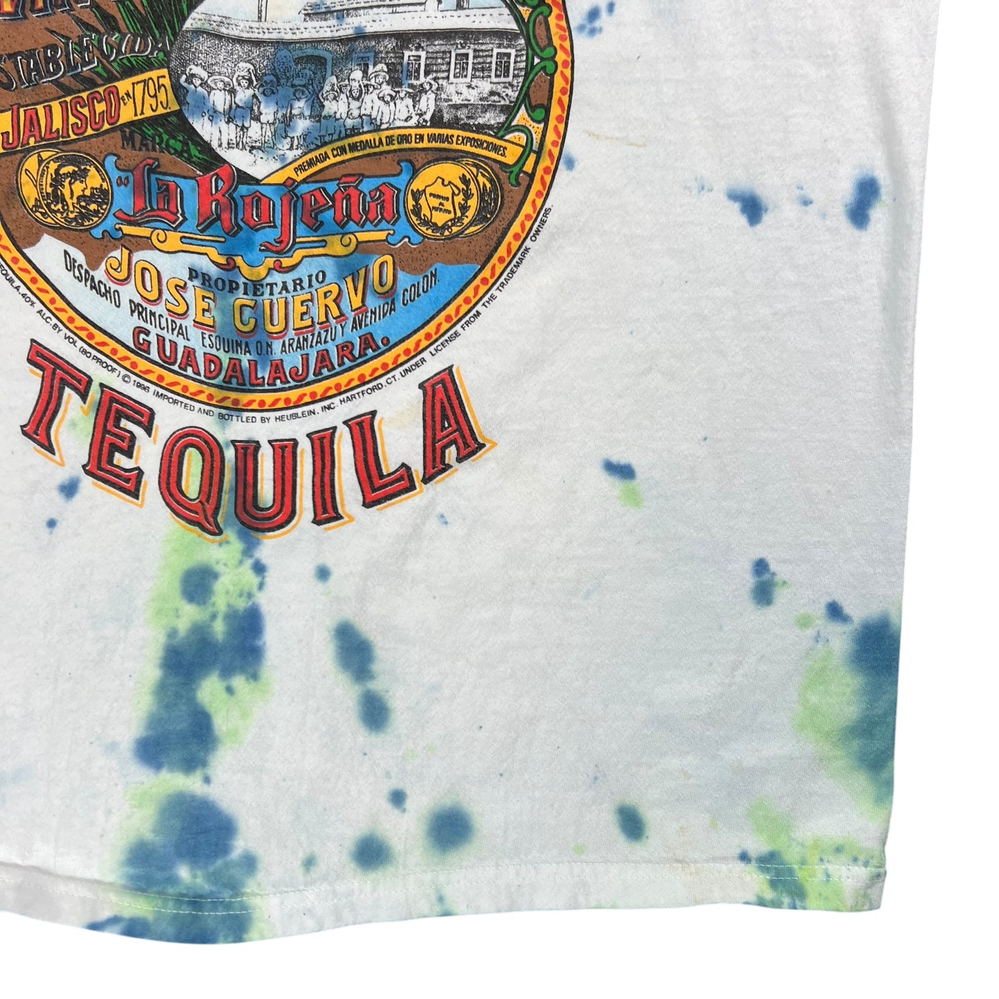 Vintage 90s Jose Cuervo Tequila tie dye tee (L)