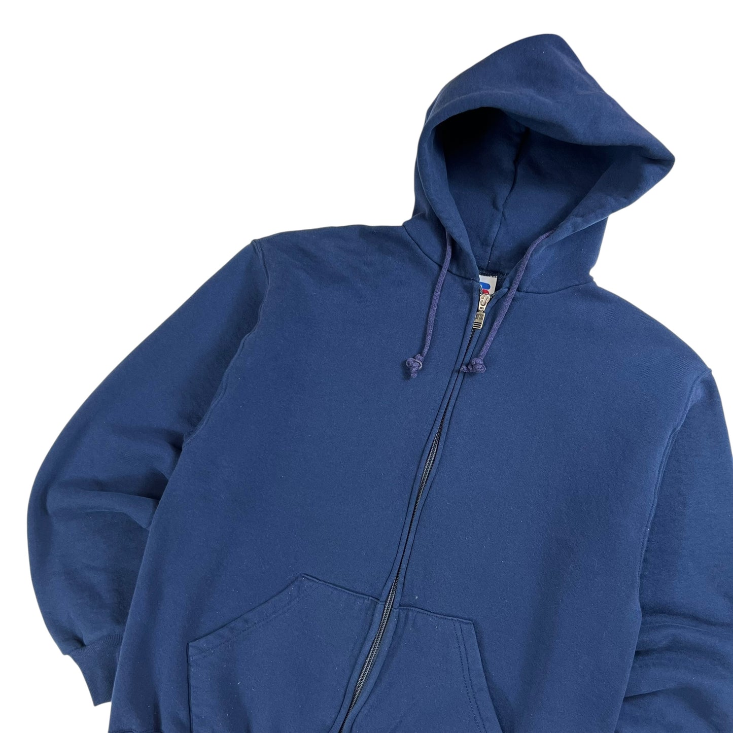 Vintage 90s Russell Athletic navy zip up hoodie (M)