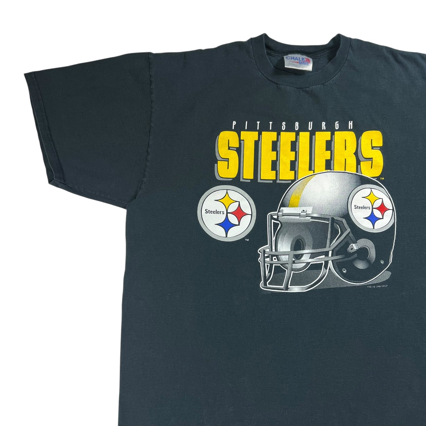 Vintage 1996 Chalk Line Pittsburgh Steelers helmet tee (XL)
