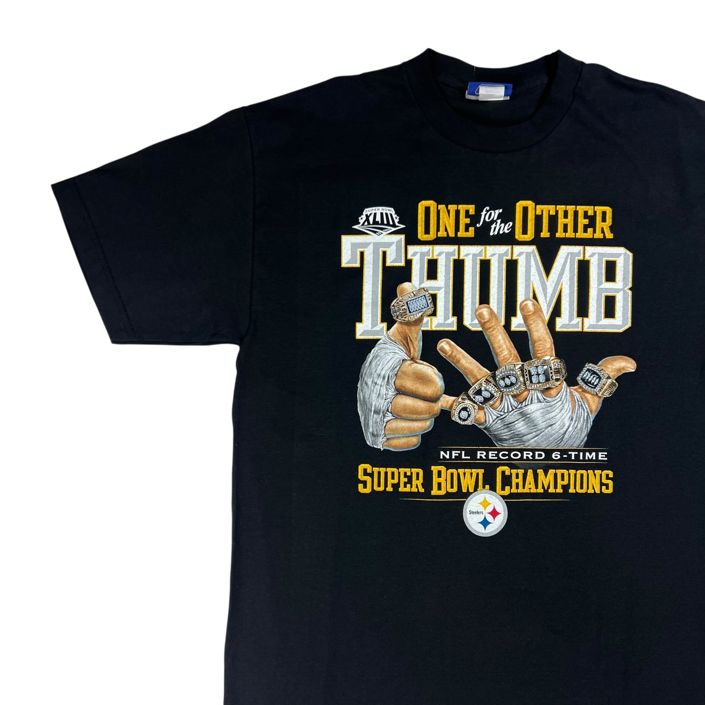 Y2K Reebok Pittsburgh Steelers Super Bowl Champions tee (M/L)