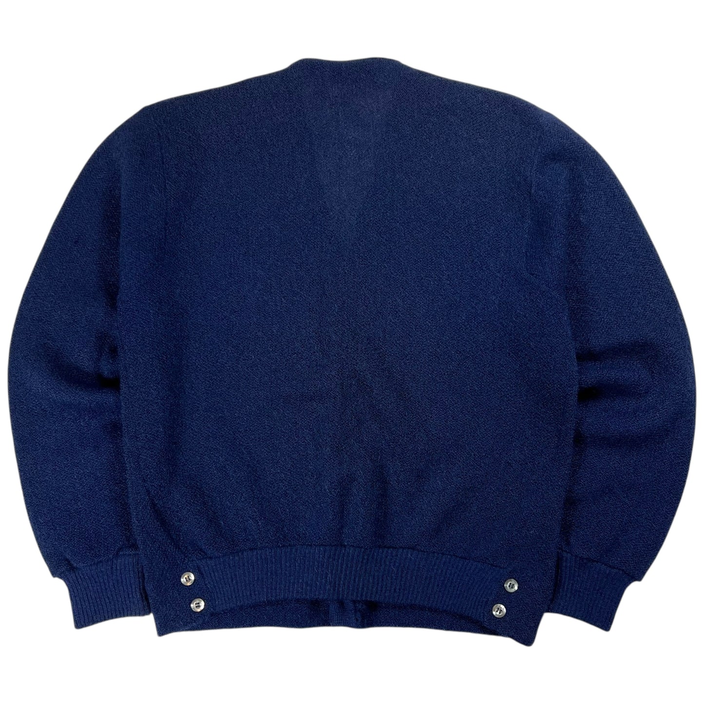 Vintage 1970s Mohair blend navy cardigan sweater (M/L)