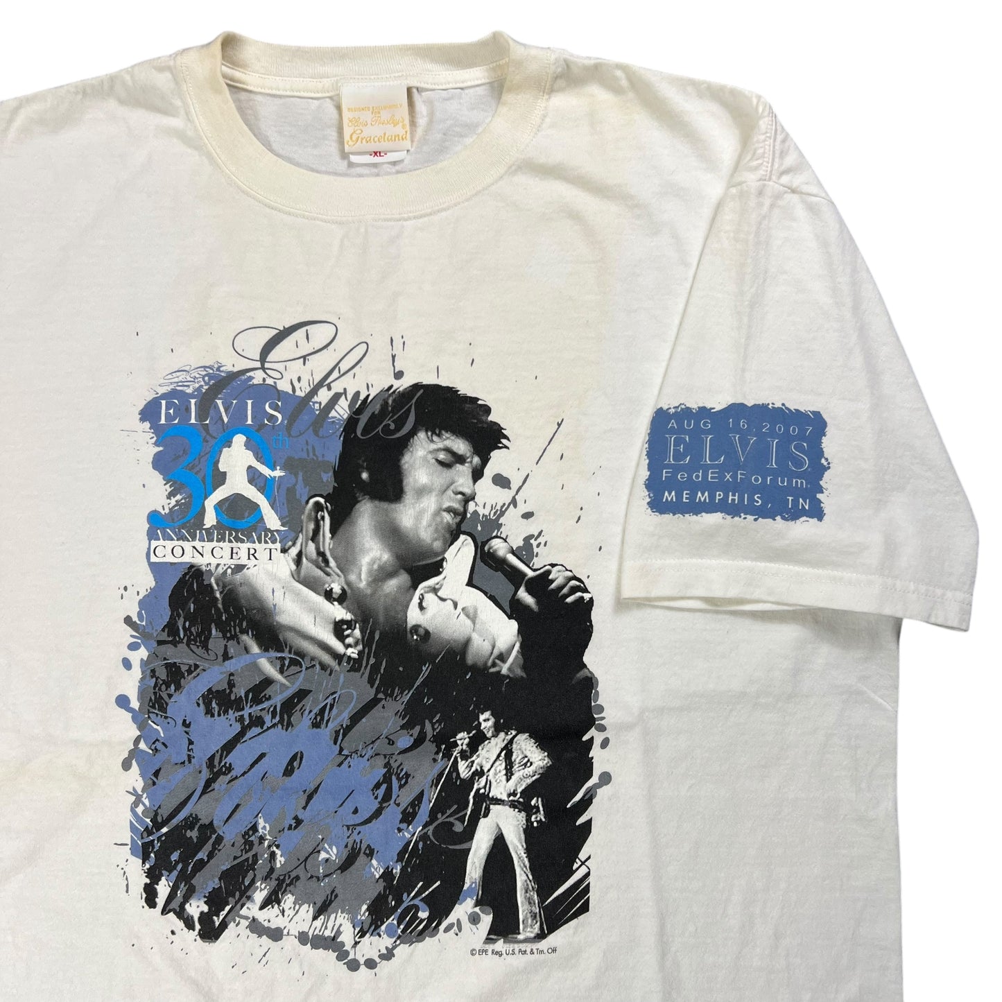 Vintage 2007 Elvis Presley 30th anniversary concert tee (XL)