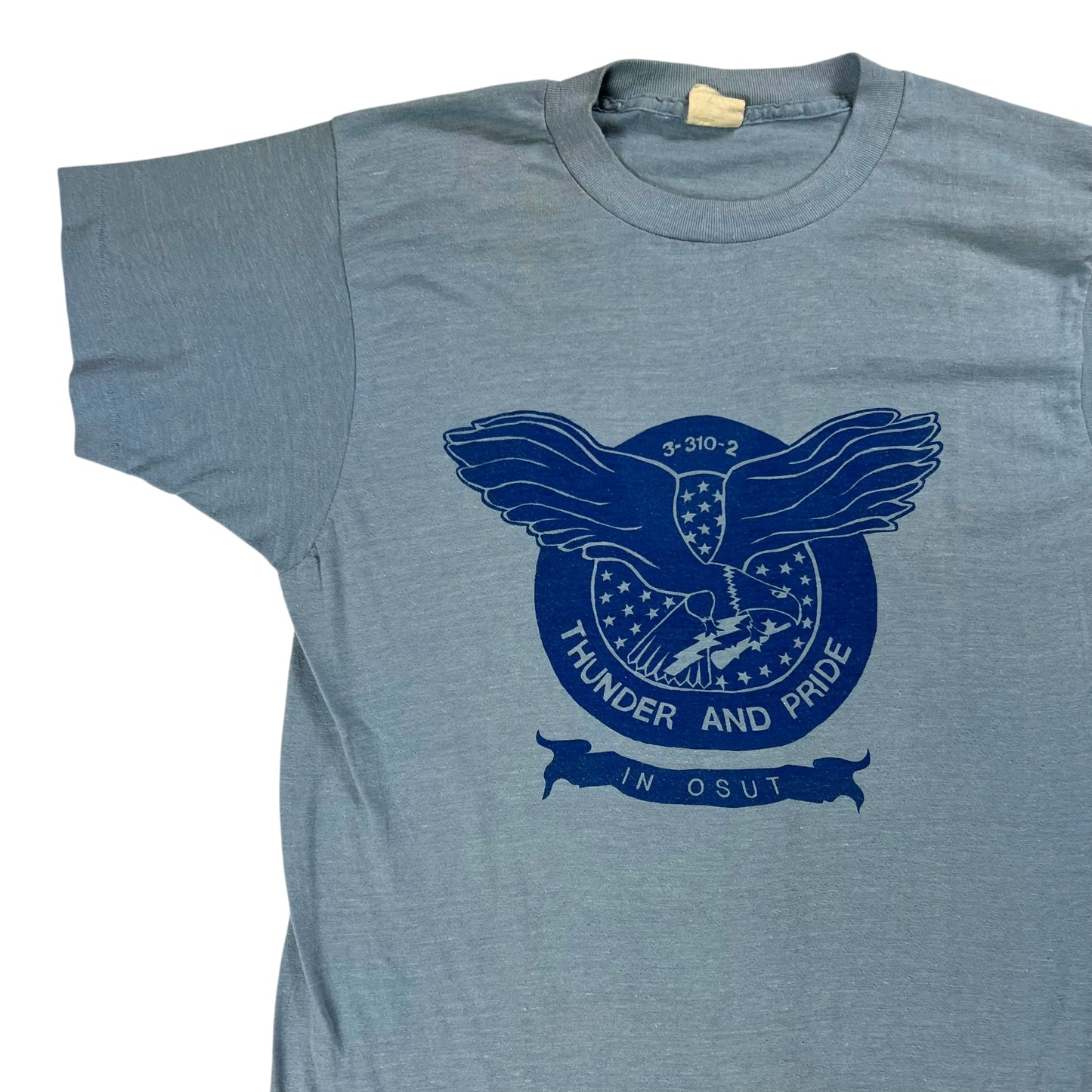 Vintage 80s Thunder and Pride IN OSUT military tee (S)
