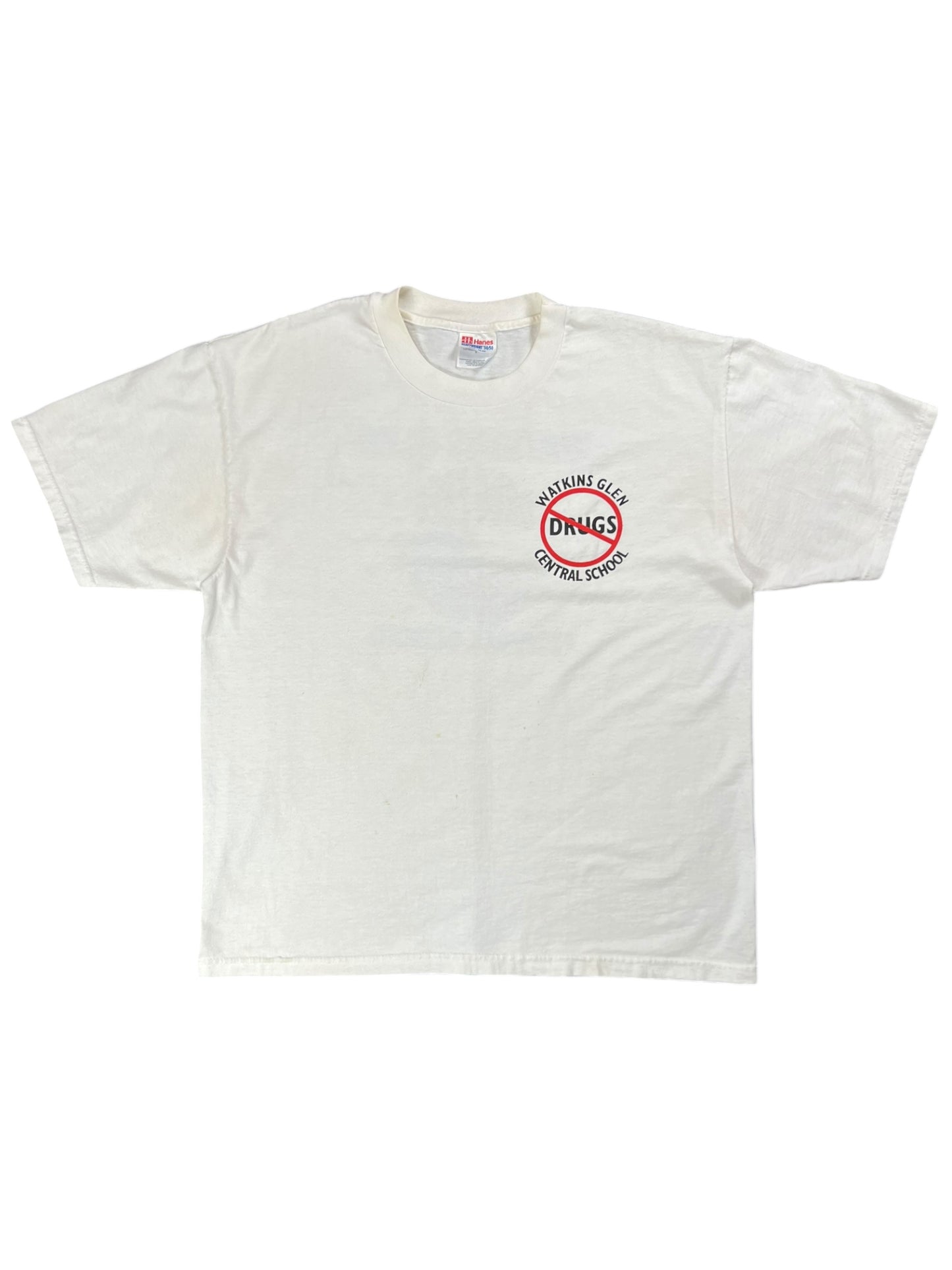 Vintage 90s Watkins Glen Drug Free Environment tee (L)
