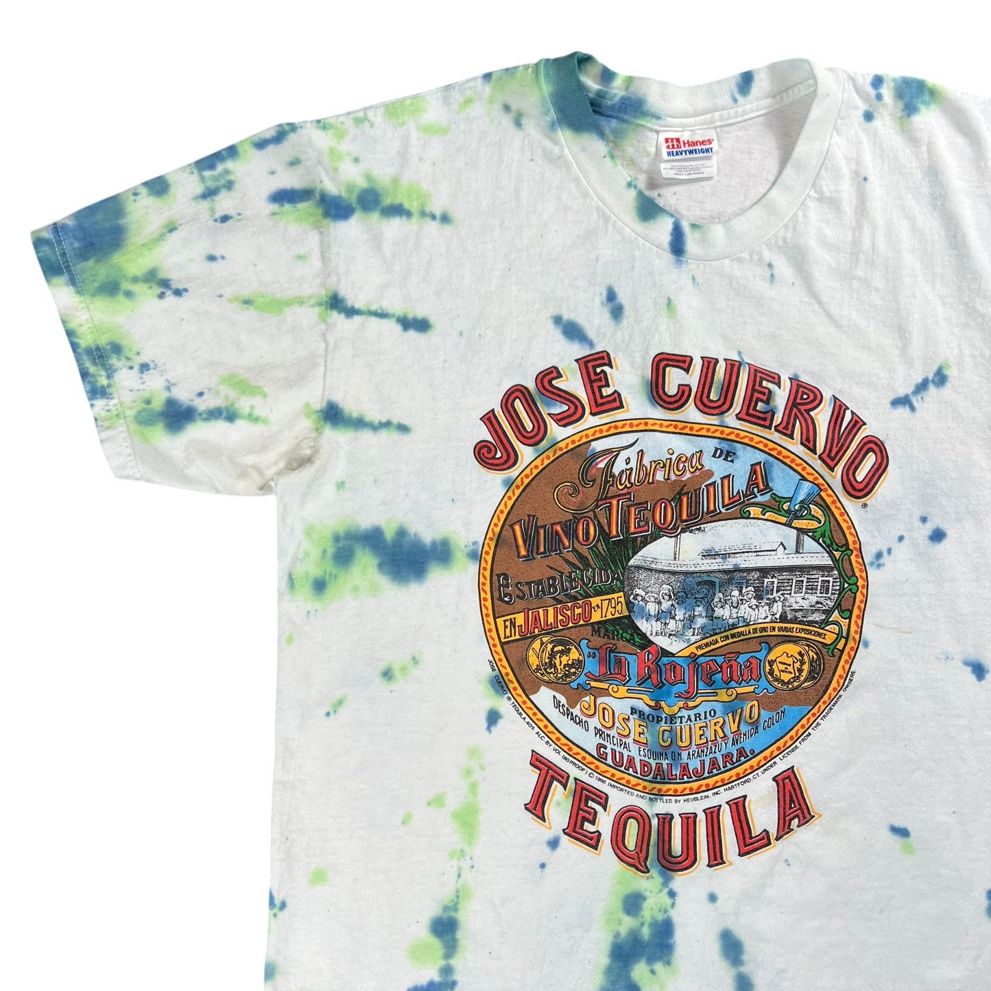 Vintage 90s Jose Cuervo Tequila tie dye tee (L)