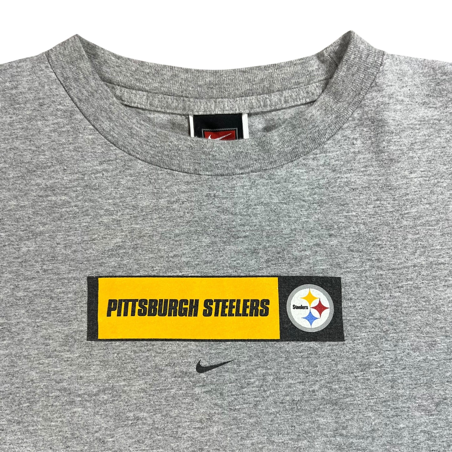 Vintage Y2K Nike Pittsburgh Steelers center swoosh tee (XXL)