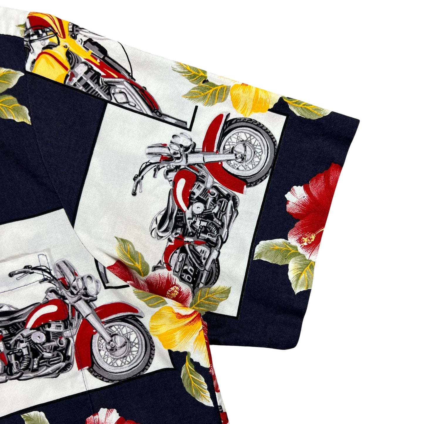 Vintage Y2K RJC Biker Motorcycle Hawaiian shirt (M)