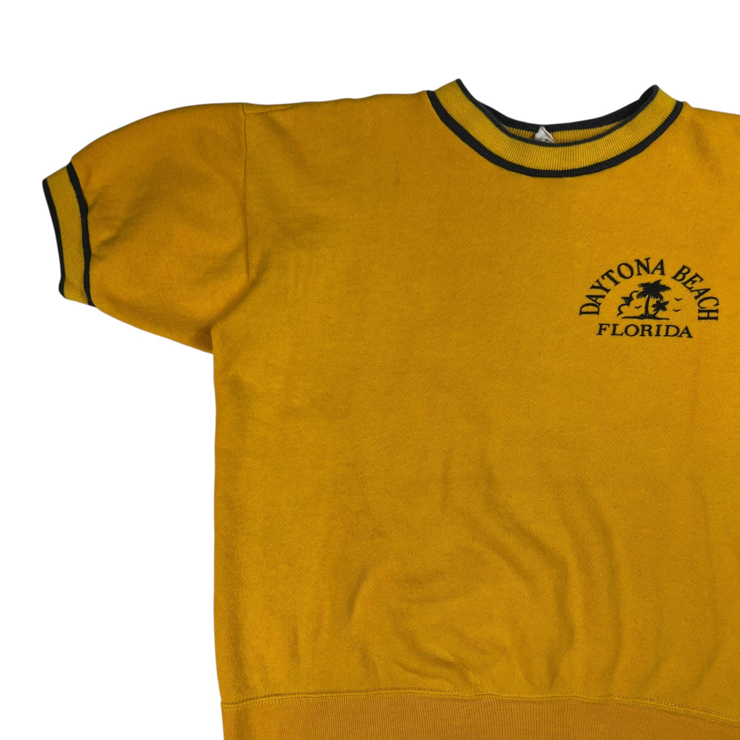 Vintage 1970s Velva Sheen Daytona Beach Florida short sleeve sweatshirt (M)
