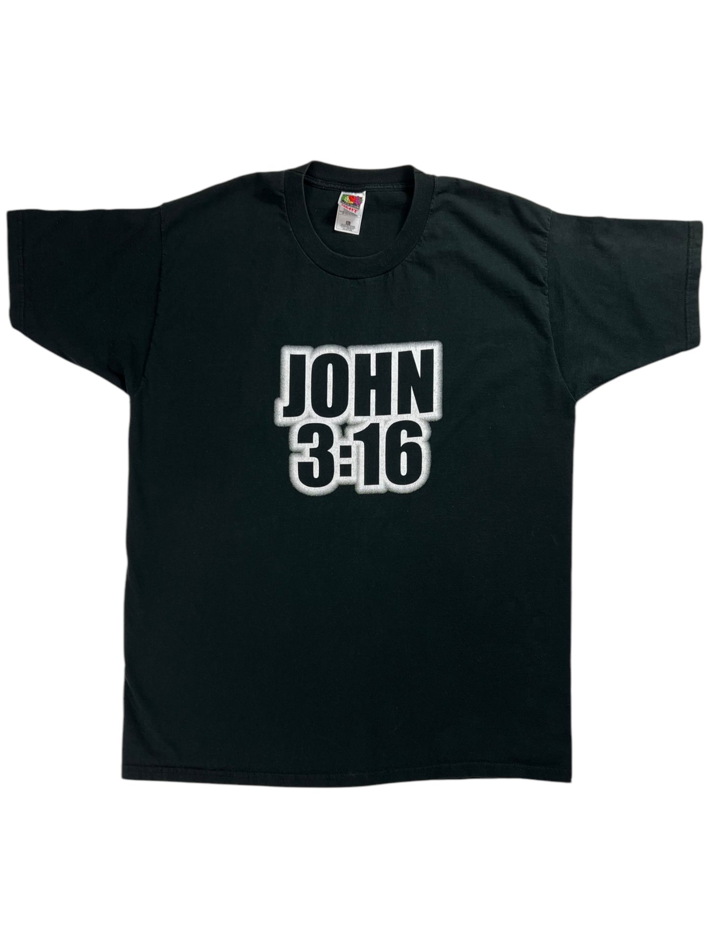 Vintage 90s John 3:16 World Wide Forgiveness WWE Jesus tee (XL)