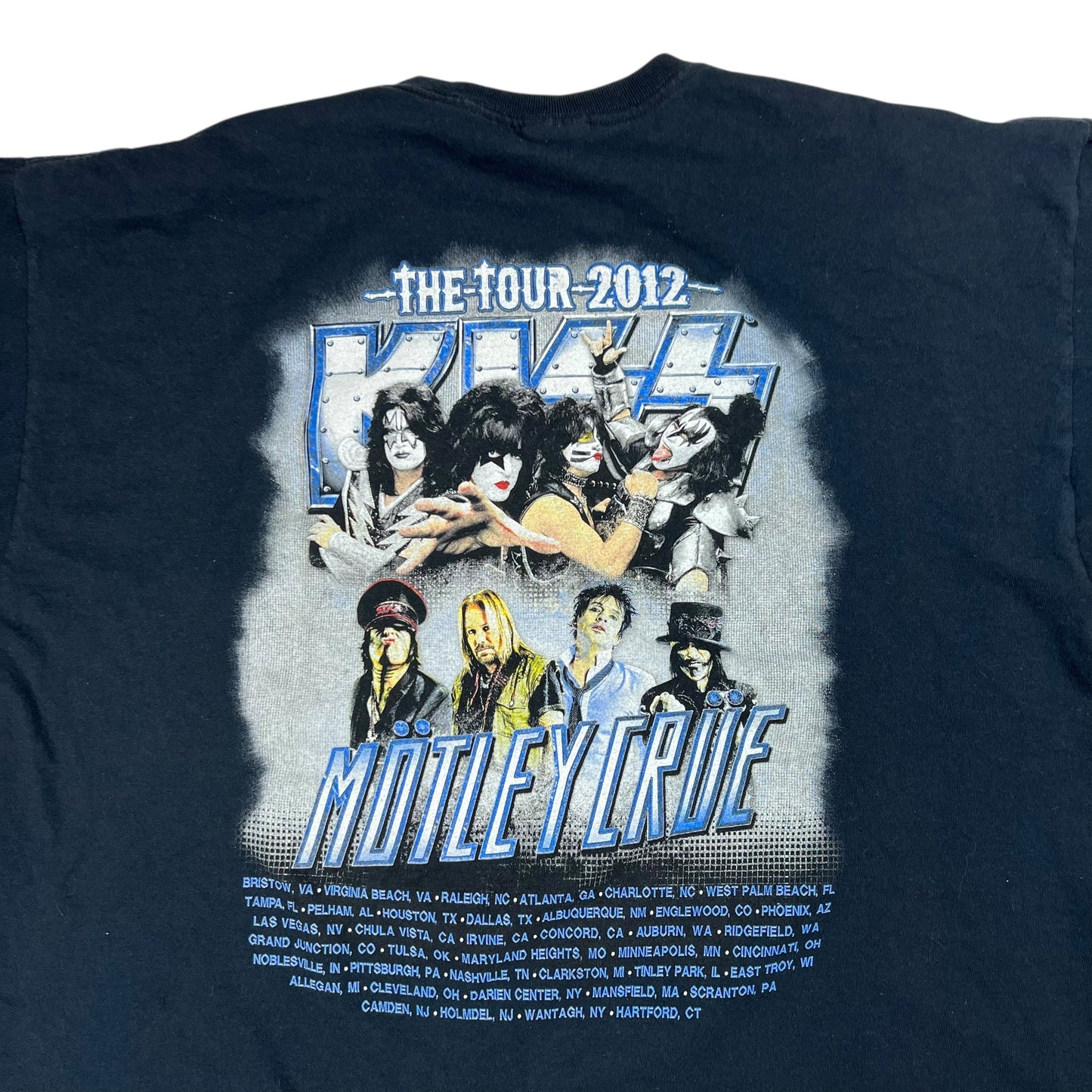 2012 KISS Motley Crue concert band tee (XL)