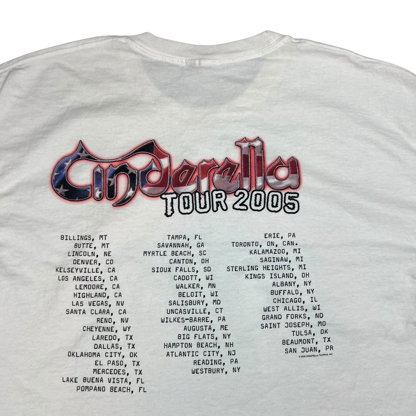 Vintage 2005 Cinderella Band tee (L)