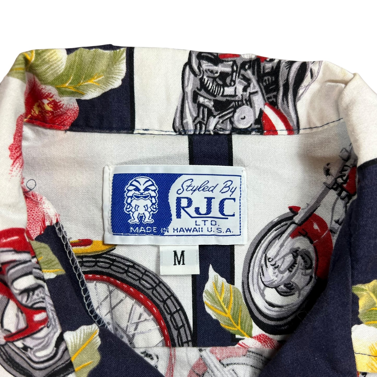 Vintage Y2K RJC Biker Motorcycle Hawaiian shirt (M)