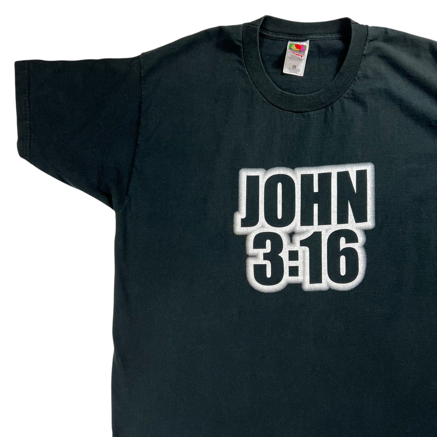 Vintage 90s John 3:16 World Wide Forgiveness WWE Jesus tee (XL)