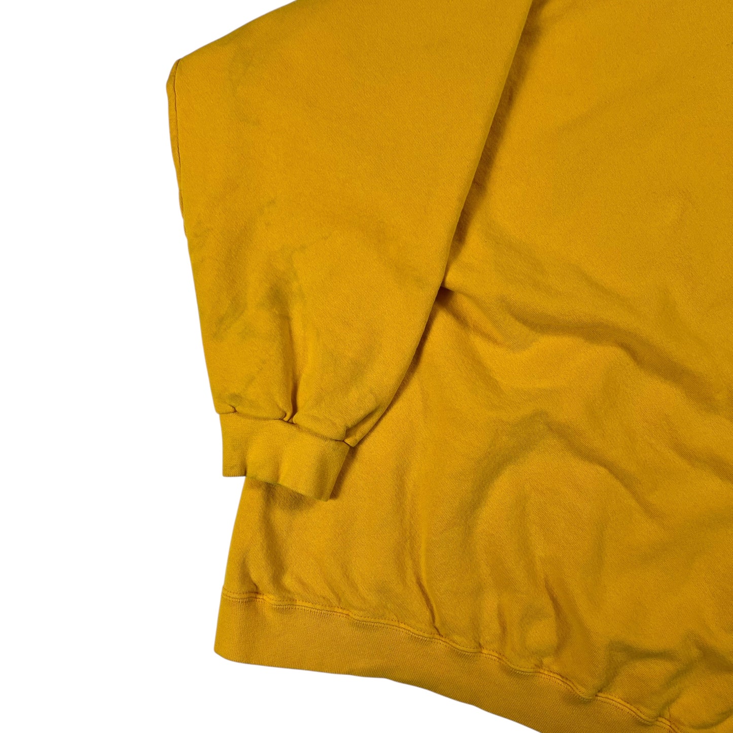 Vintage 90s Nike mini swoosh tonal mustard yellow hoodie (XXL)