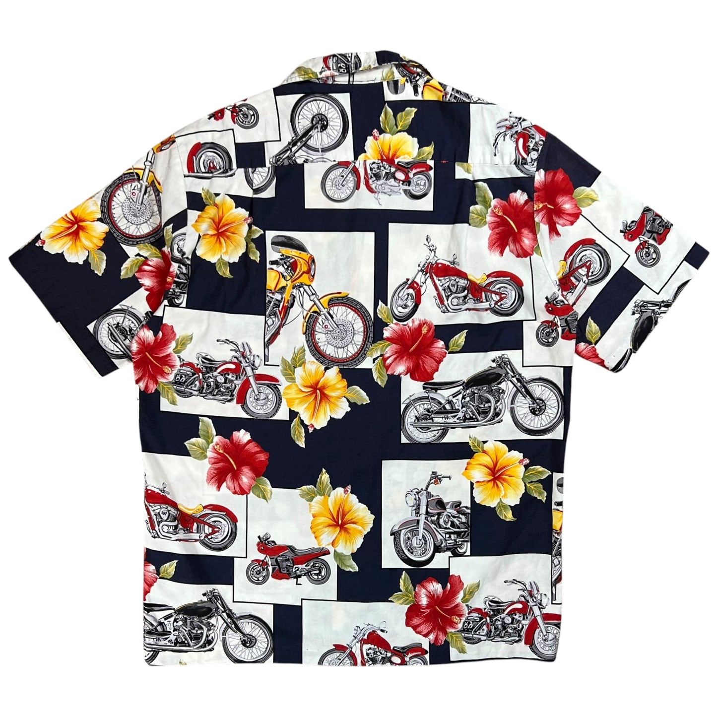 Vintage Y2K RJC Biker Motorcycle Hawaiian shirt (M)