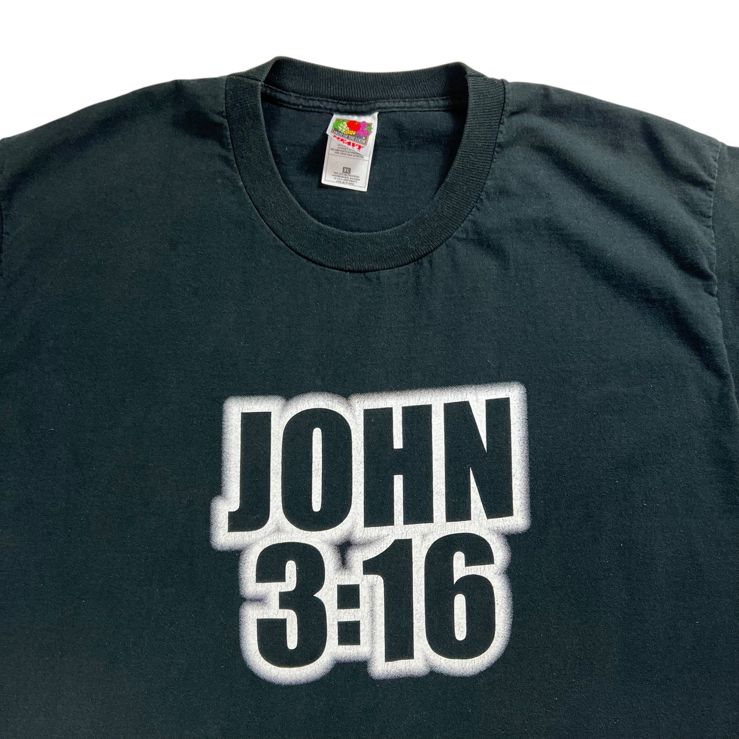 Vintage 90s John 3:16 World Wide Forgiveness WWE Jesus tee (XL)
