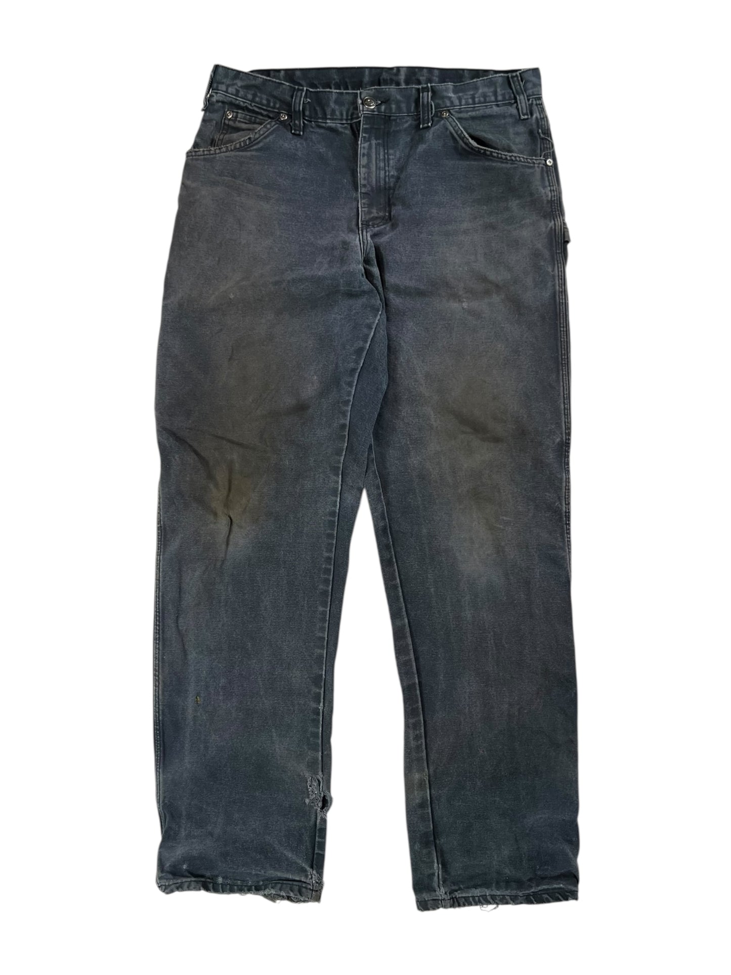 Vintage Y2K Dickies faded distressed black denim jeans (34x32)