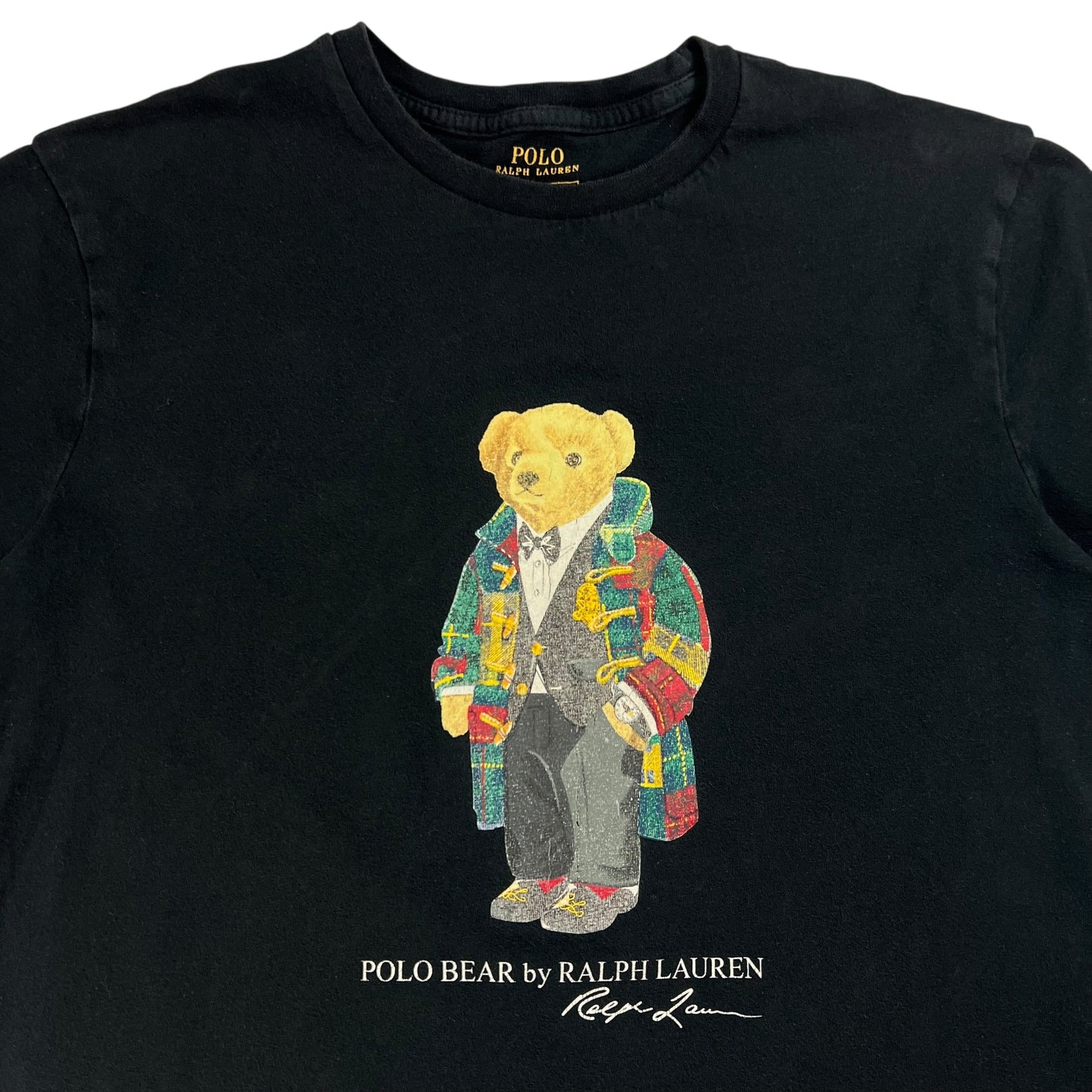 Y2K Polo Ralph Lauren Polo Bear black tee (S)