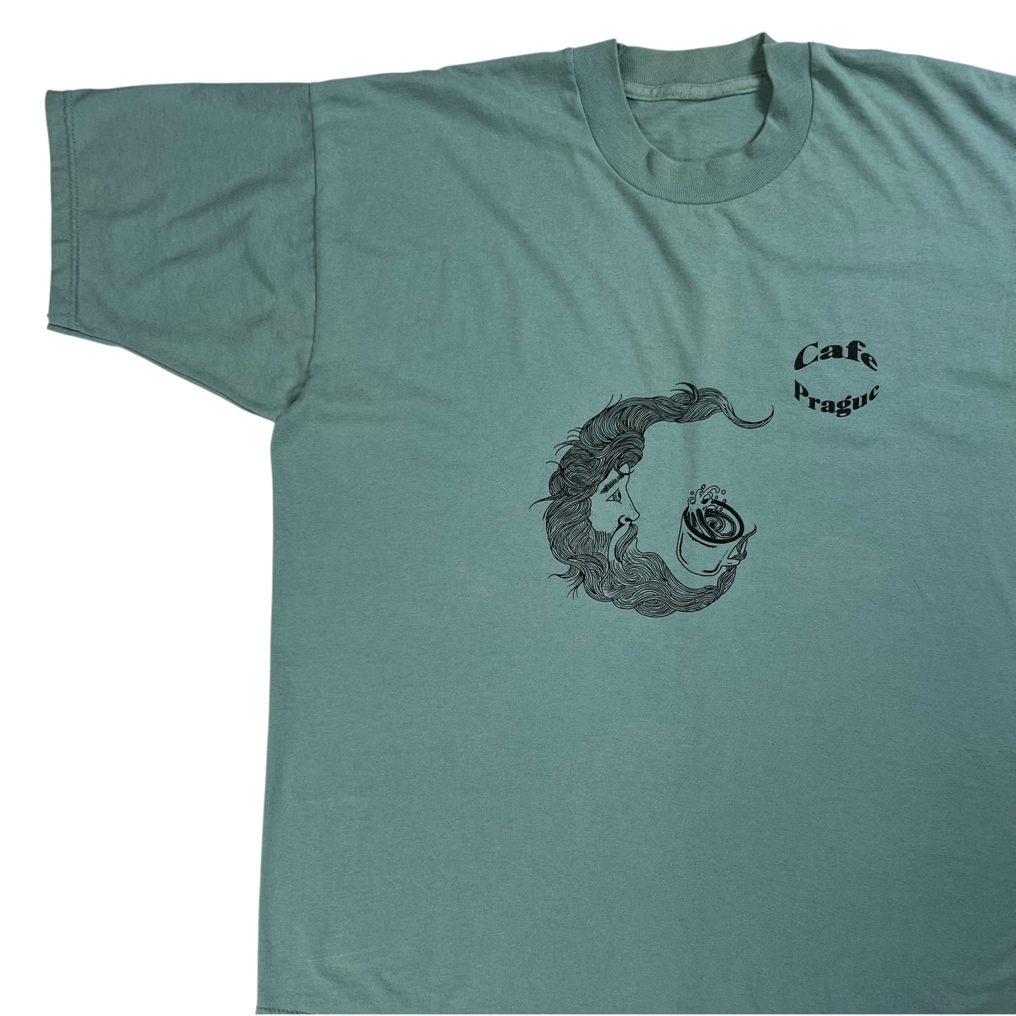 Vintage 90s Cafe Prague coffee shop tee (XL)