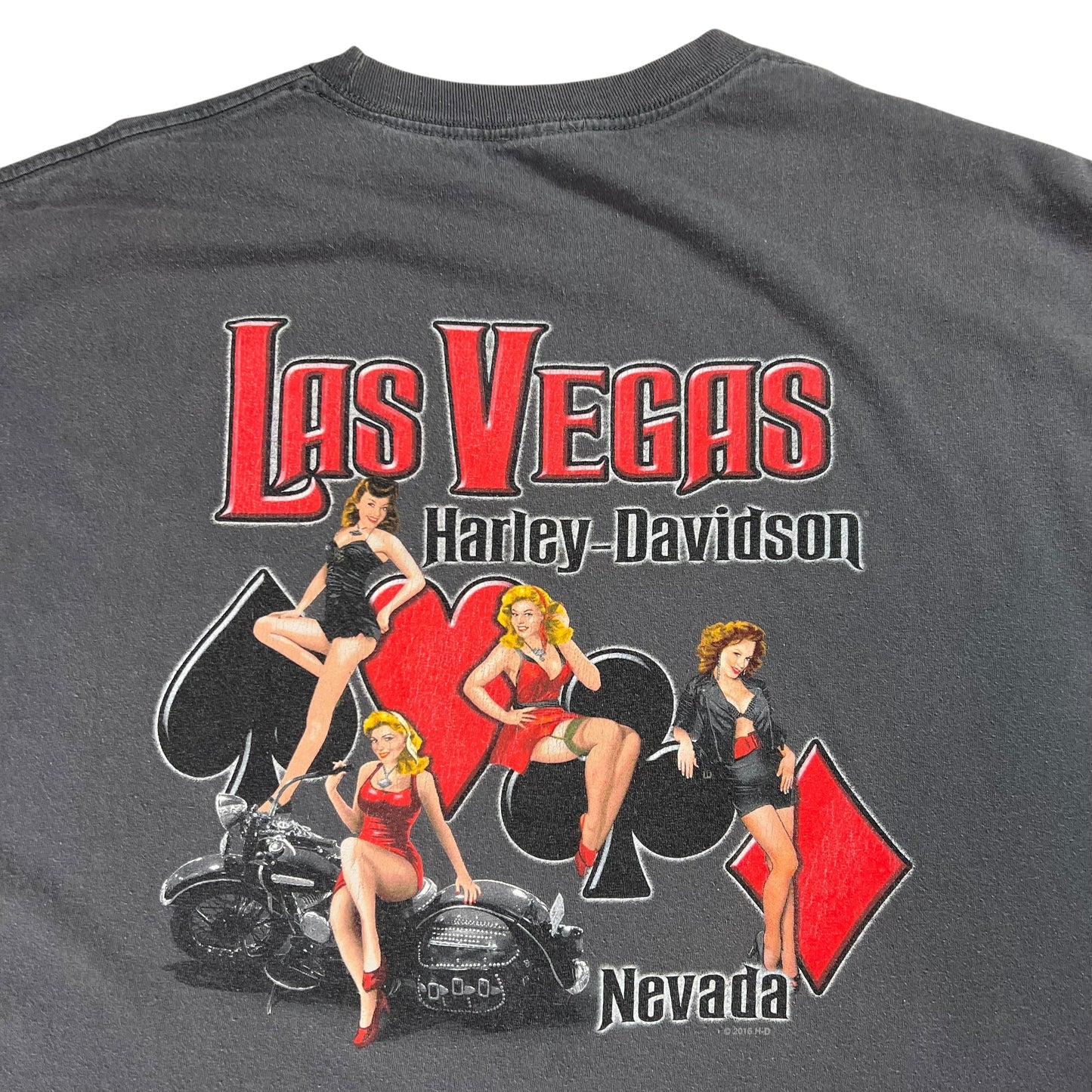 2016 Harley Davidson Motorcycles Nevada Biker babe tee (XXL)