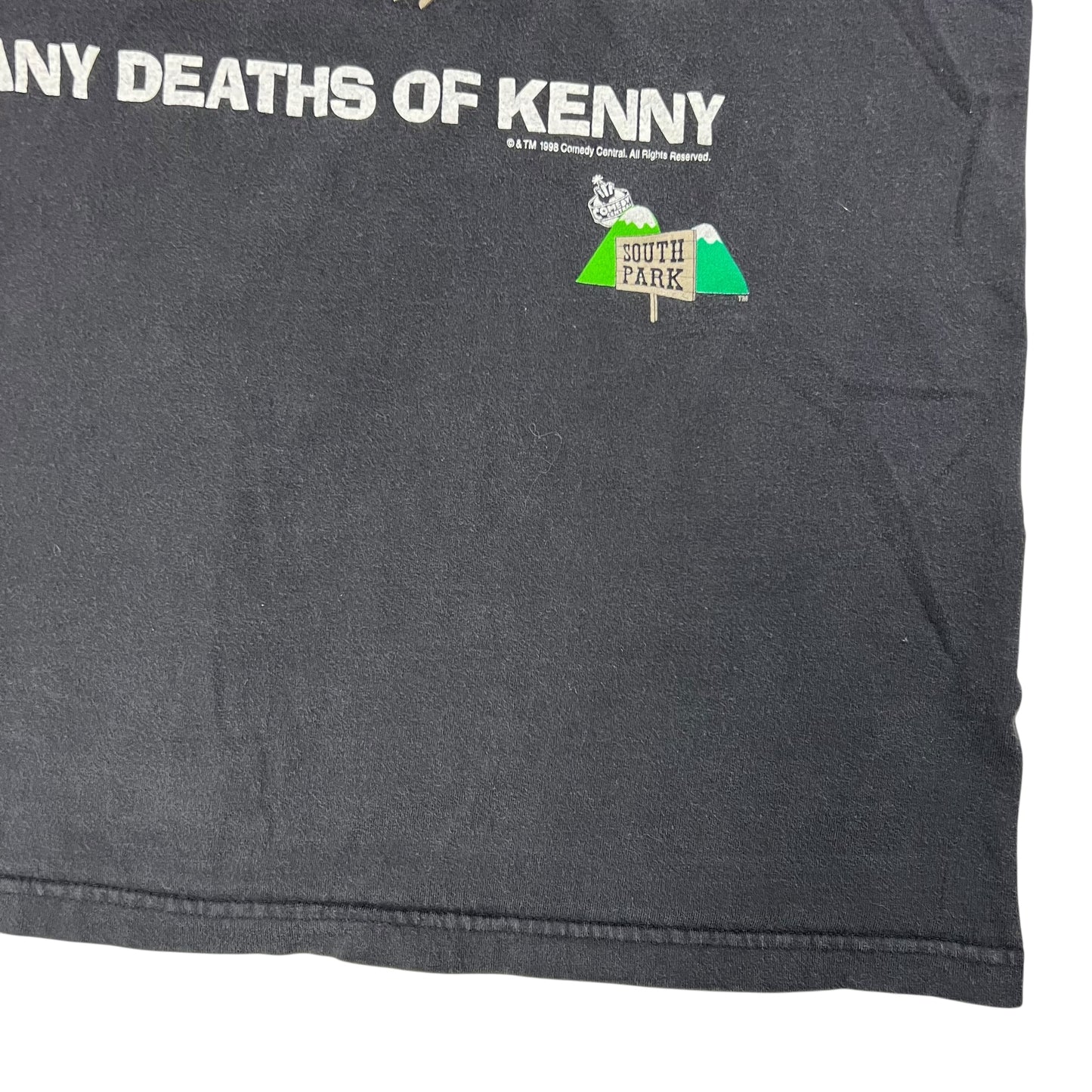 Vintage 1998 South Park The Many Deaths of Kenny tee (L)
