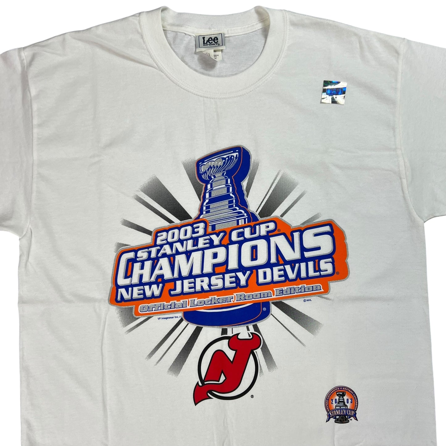 Vintage 2003 New Jersey Devils Stanley Cup champions tee (L) DS