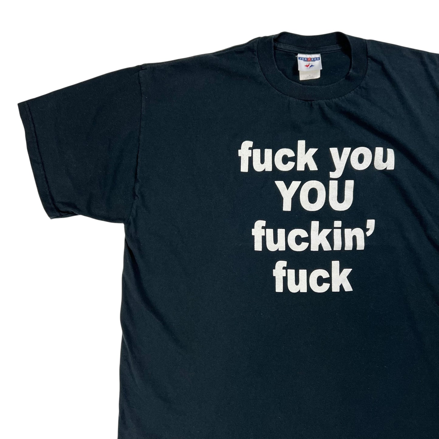 Vintage 90s fuck you YOU fuckin’ fuck tee (XL)
